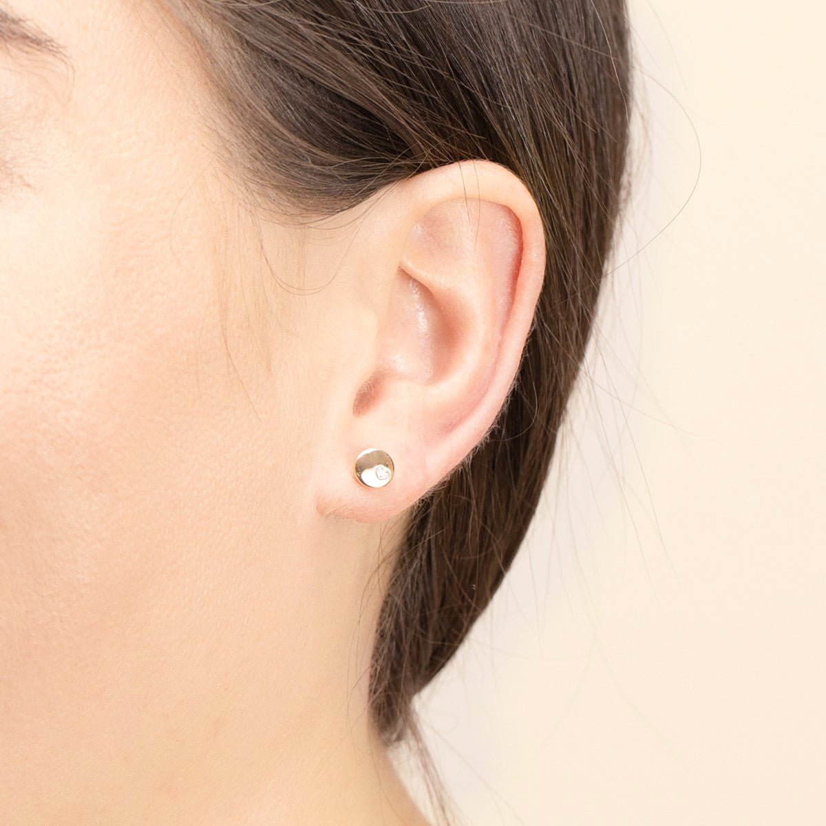 14K Yellow Gold Diamond Heart Stud Earrings for Women - Perfect for Valentine's Day, Anniversary & Everyday Wear