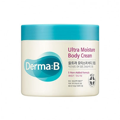 Derma:B Ultra Moisture Body Cream 430ml - Deep Hydrating Lotion for Dry Skin - Daily Moisturizer for Face & Body - Perfect for Winter Care & After Shower Use
