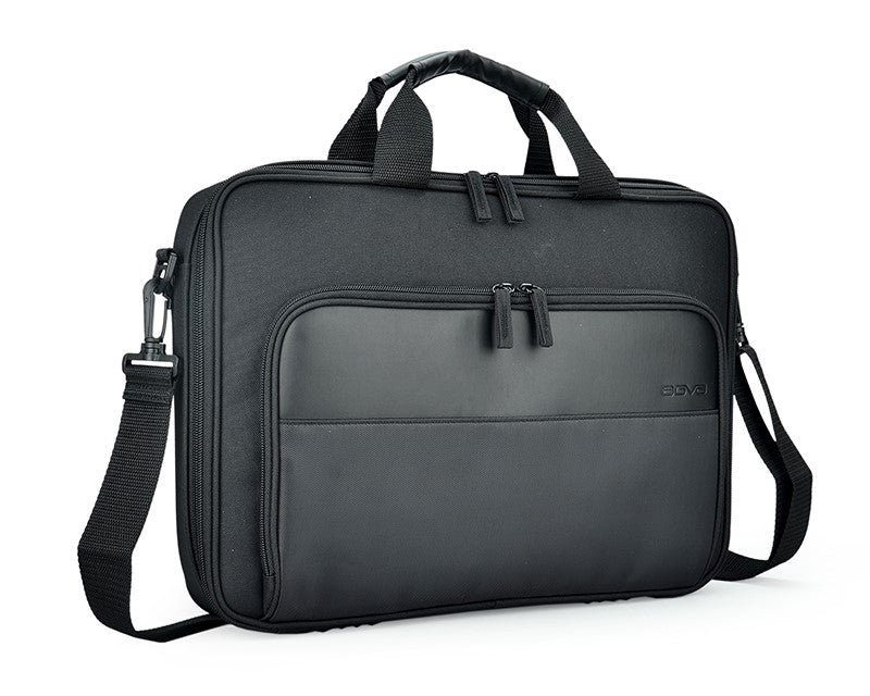 Agva 15.6 Inch Neo Clamshell Laptop Briefcase Bag - Slim Business Computer Case for MacBook Pro/Air, Fits 15-15.6 Inch Laptops - Water Resistant & Durable (Black) - Perfect for Office, Travel & Daily Commute