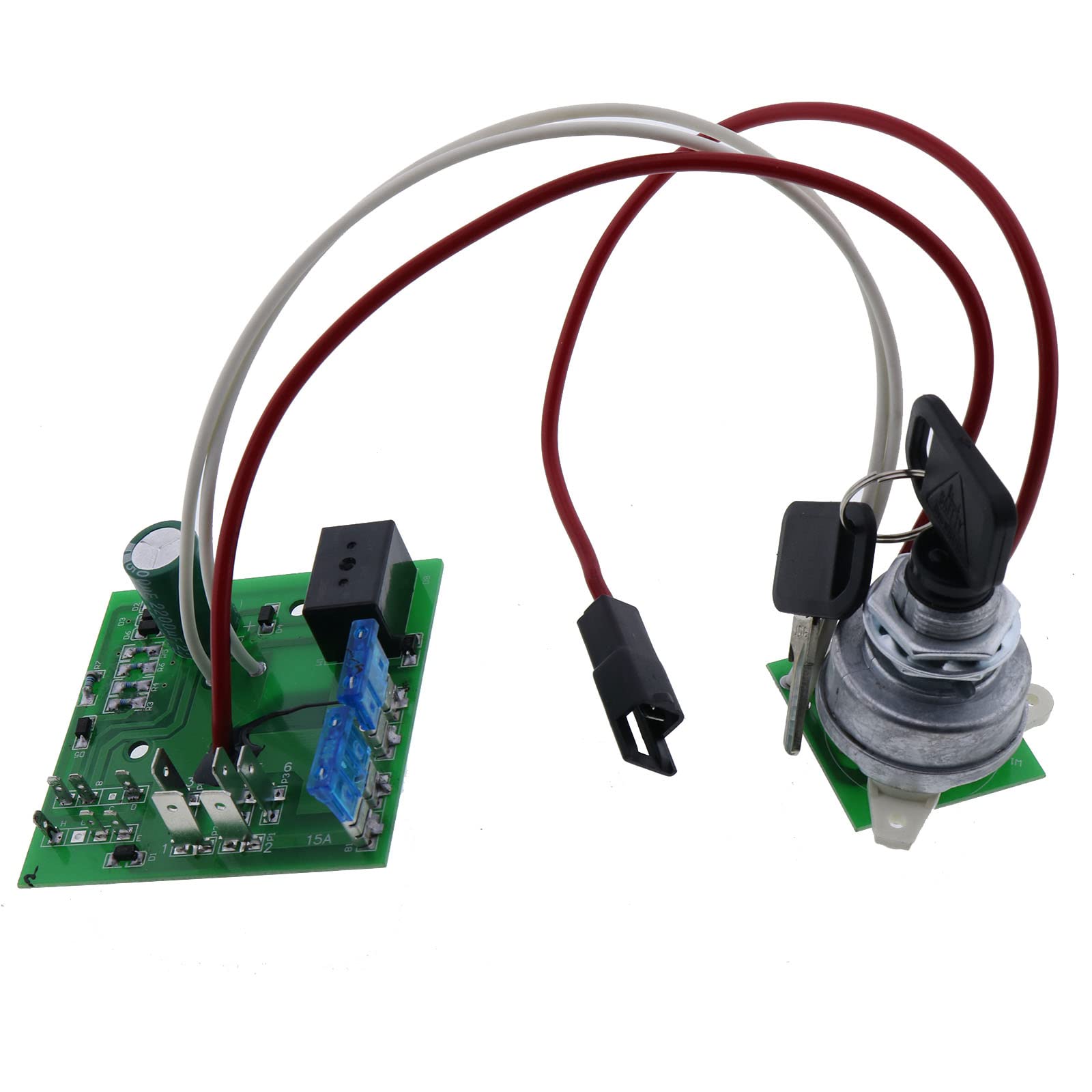 HOLDWELL AM122913 Ignition Switch Module with Keys - Compatible with John Deere 325 345 355 Lawn & Garden Tractors (Serial Below 070000) - Perfect for Tractor Maintenance & Repair