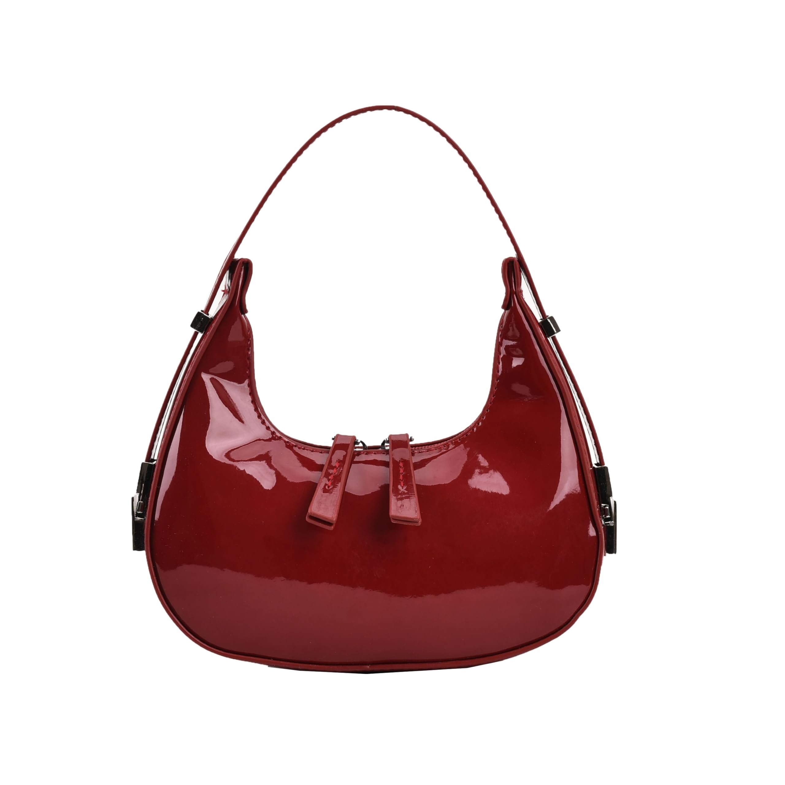 Trendy Women's Crescent Shoulder Bag - Vintage Y2K 90s Retro Hobo Purse with PU Leather Handle, Underarm Clutch for Everyday Use | Perfect for Work, Date Night & Casual Outings