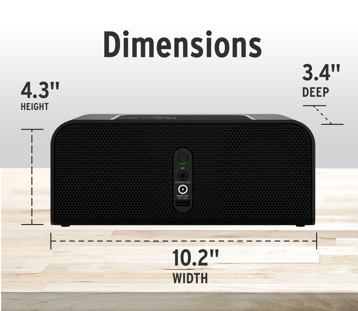 Klipsch Groove XL Portable Bluetooth Speaker - Premium Sound, Wireless Streaming, 12-Hour Battery - Perfect for Outdoor Parties, Travel & Home Entertainment