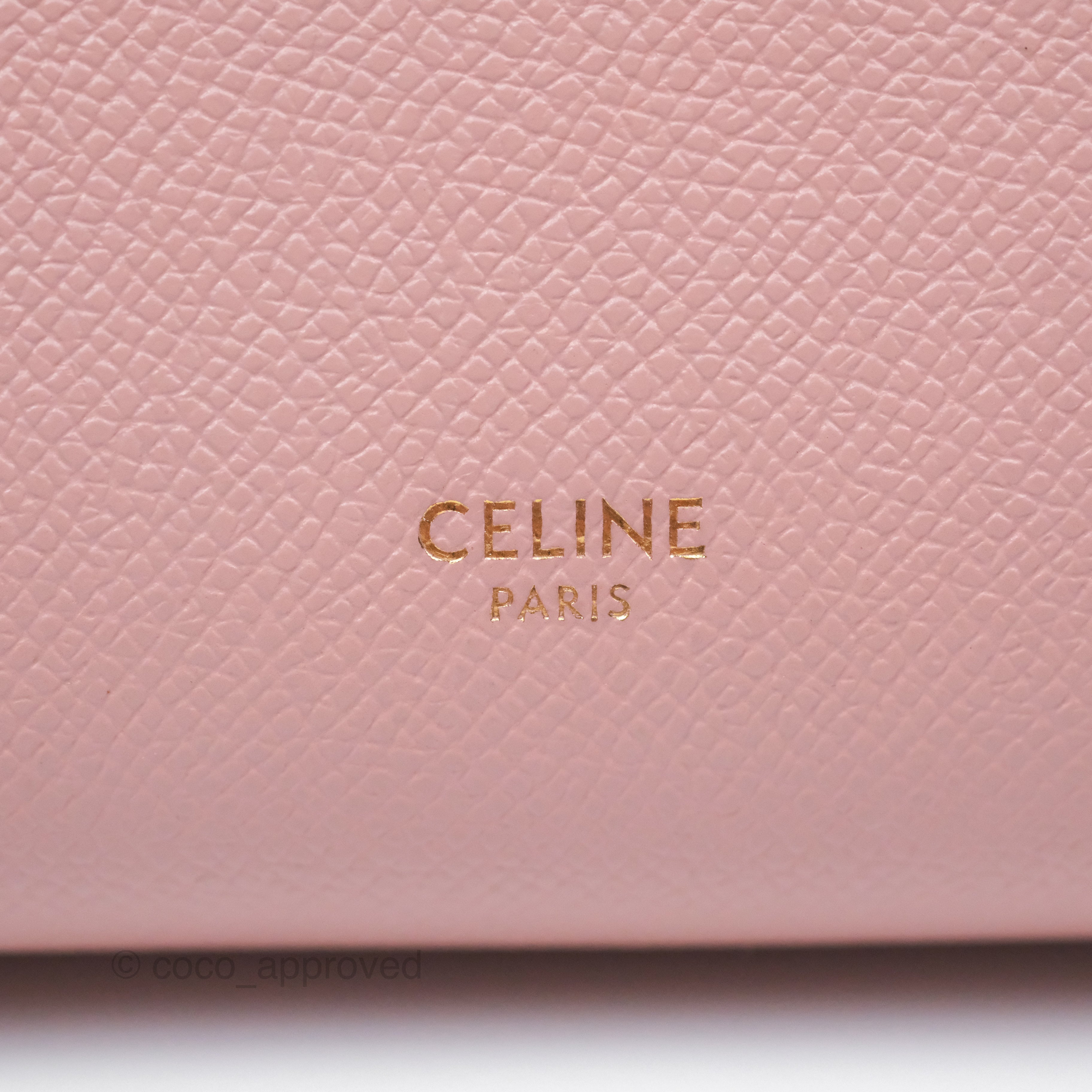 Celine Nano Belt Bag in Pink Grained Calfskin with Gold Hardware - Perfect for Everyday Use, Work & Travel