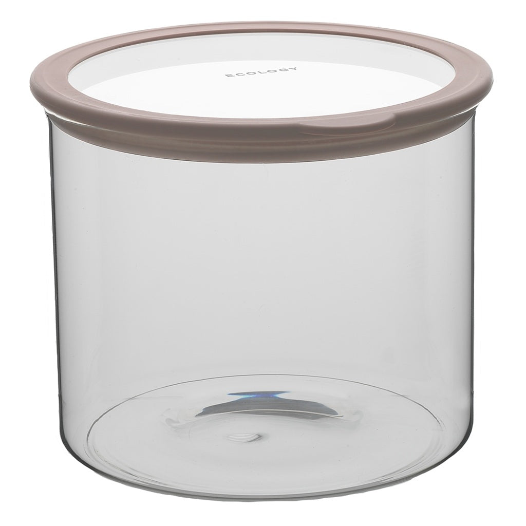 Organic Round Tall Barrel Almond Storage Container 4.3L - Eco-Friendly Kitchen Pantry Organizer for Nuts, Grains & Dry Food Storage