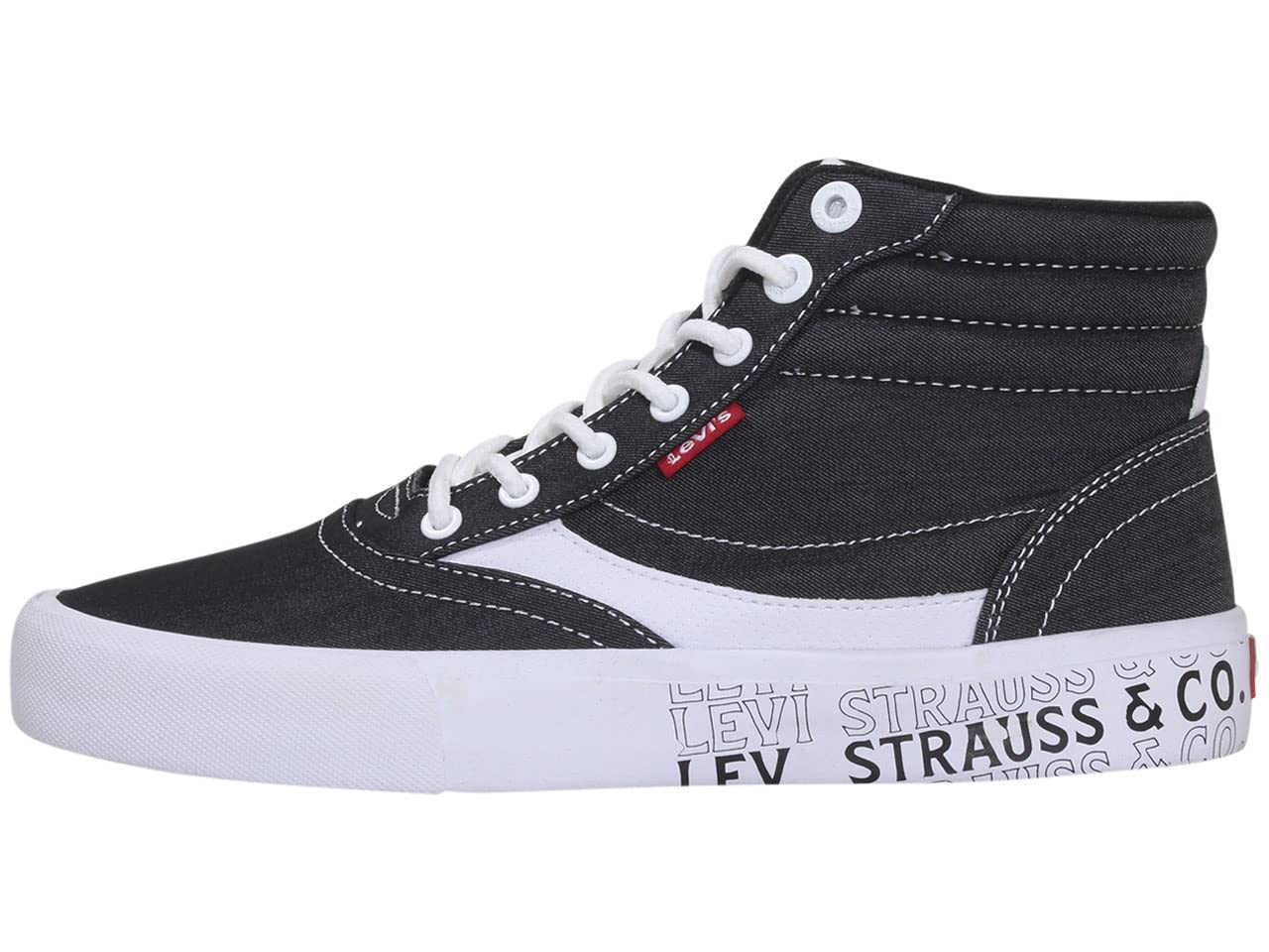 Levi's Men's Lance-CHM-GRFX Sneakers - Black Size 9.5 | Casual Skate Shoes for Men | Perfect for Streetwear, Skateboarding & Everyday Wear