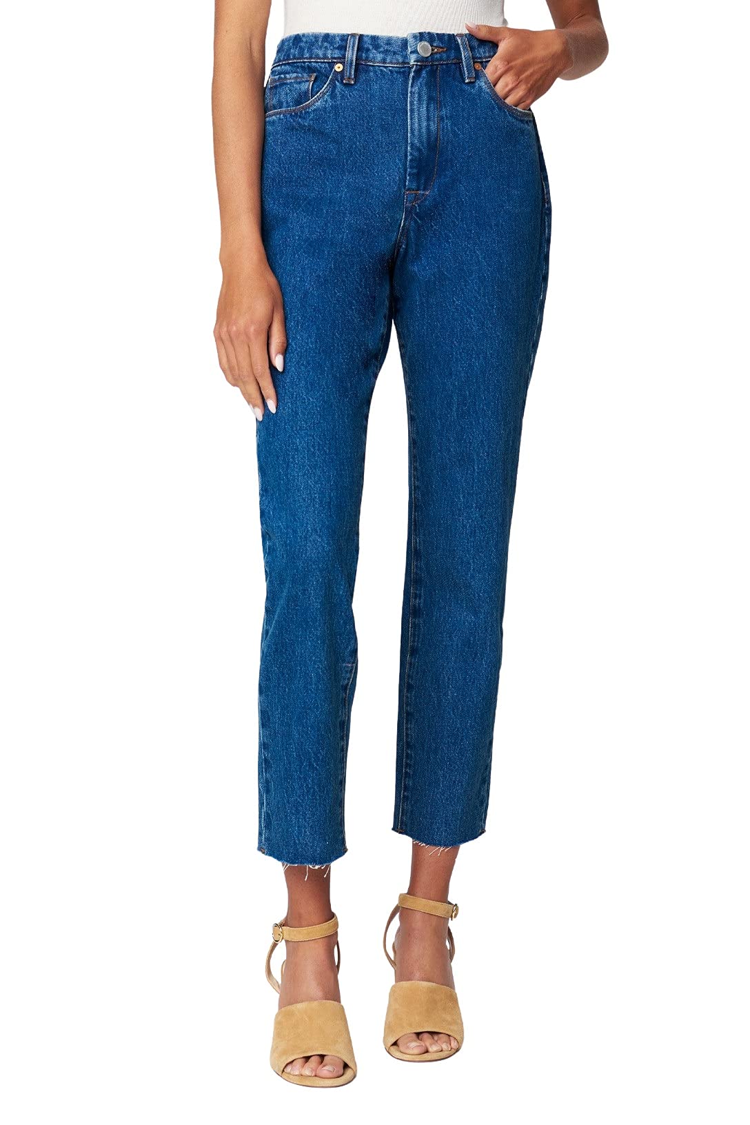 BLANKNYC Women's Luxury Cropped Jeans - High Waist Stylish Denim Pants for Casual Outfits | Perfect for Date Night, Brunch & Everyday Wear