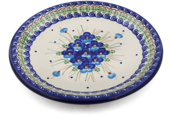 10-Piece Blue Pansy Dinner Plate Set - Elegant Floral Porcelain Plates for Dining, Parties & Home Decor | Microwave & Dishwasher Safe