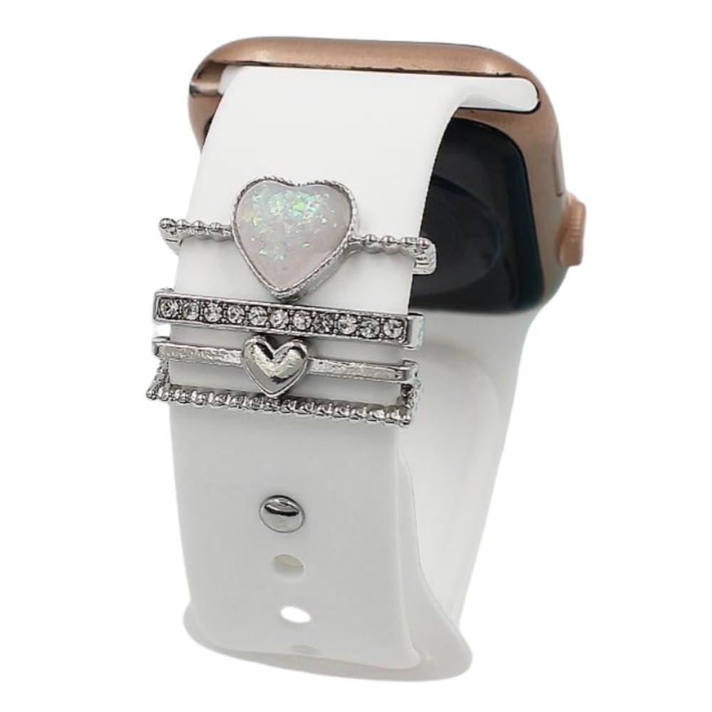 Apple Watch Charms Set for Series 9-1 - Decorative Bands for Work & Gym