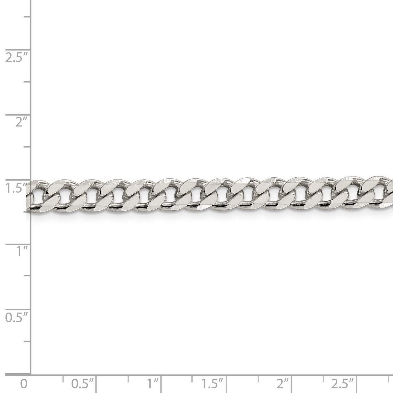 .925 Sterling Silver Large Curb Chain Necklace, Bracelet & Anklet Set - Durable Fashion Jewelry for Women & Men - Perfect for Everyday Wear, Gifts & Special Occasions