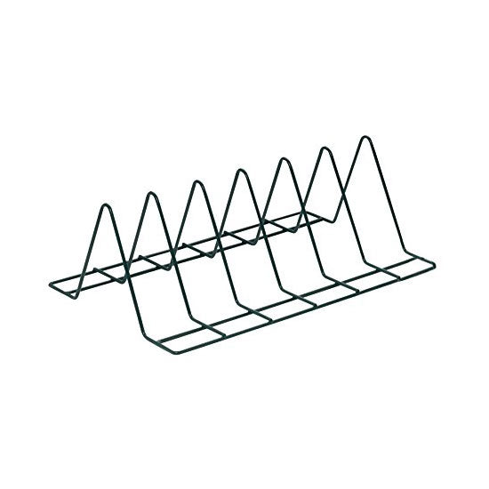 Focus FFTM246GN 6-Tier Wire Tray Organizer - Green Stackable Storage Bins for Office, Kitchen, or Garage Organization