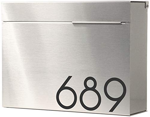 Brushed Stainless Steel With Numbers