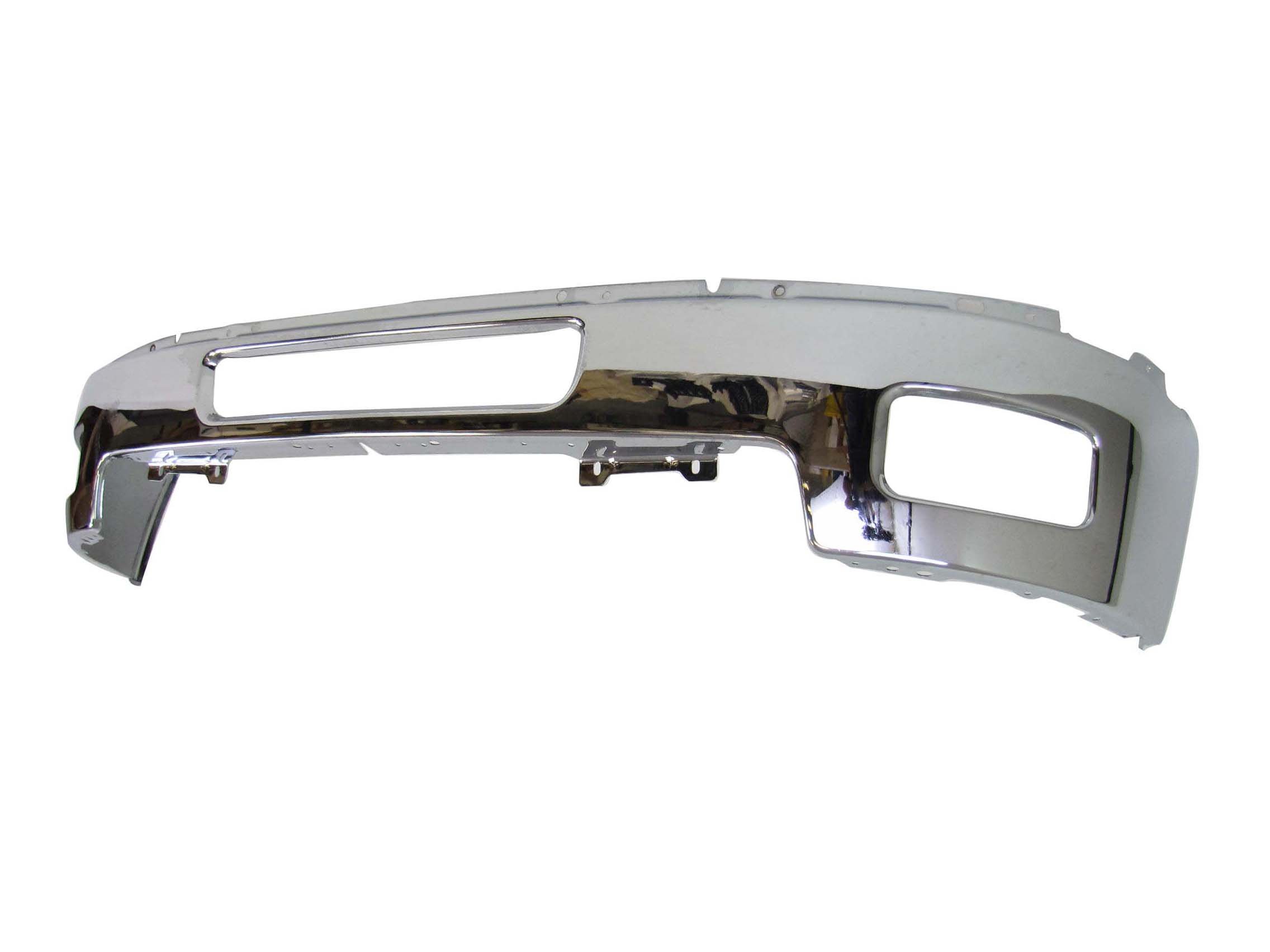 2011-2014 Chevy Silverado 2500HD 3500HD Chrome Front Bumper with Fog Light Holes - GM1002837 | Heavy Duty Truck Replacement Part for Off-Road & Towing