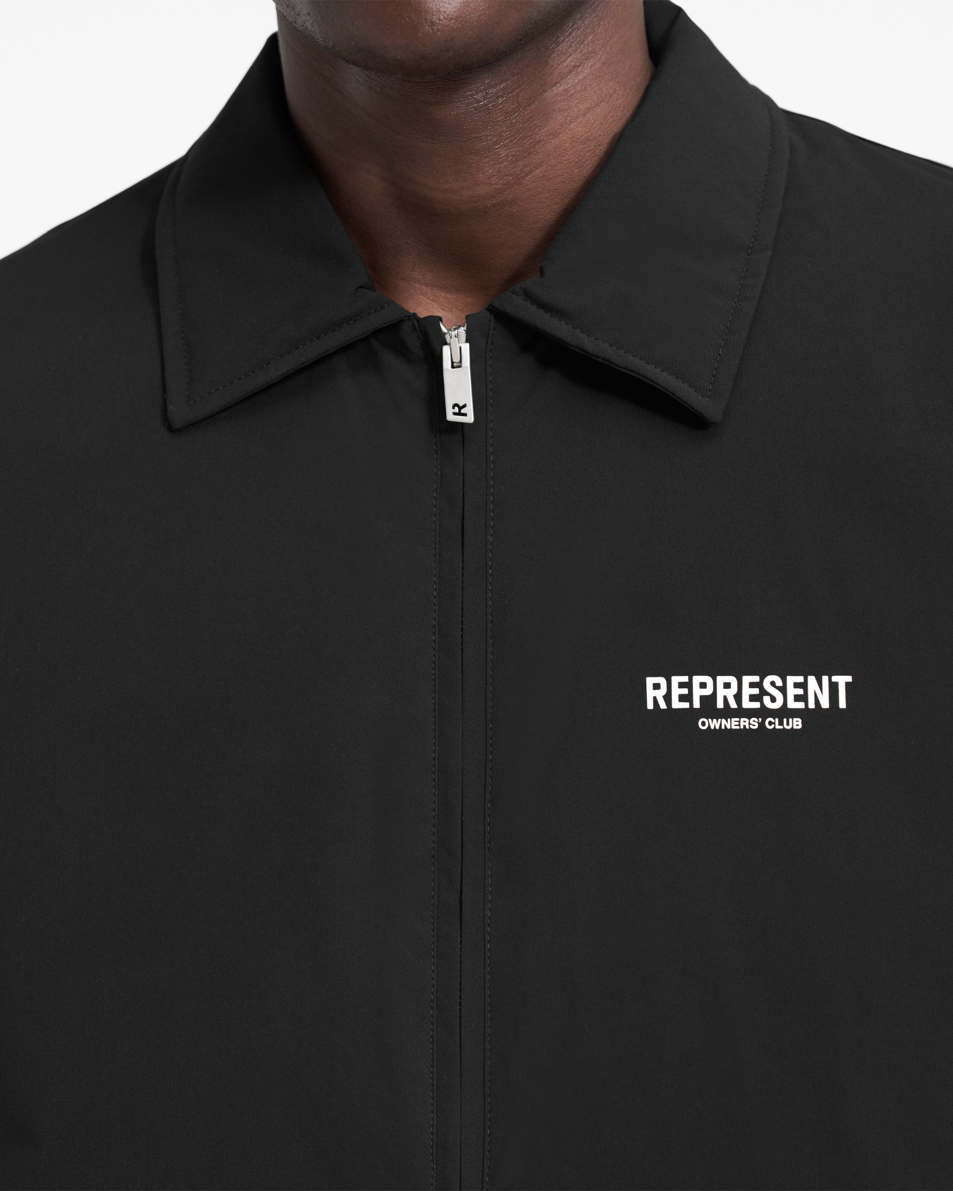 Represent Owners Club Coach Jacket - Premium Black Windbreaker for Men & Women | Streetwear Fashion, Outdoor Sports & Casual Wear