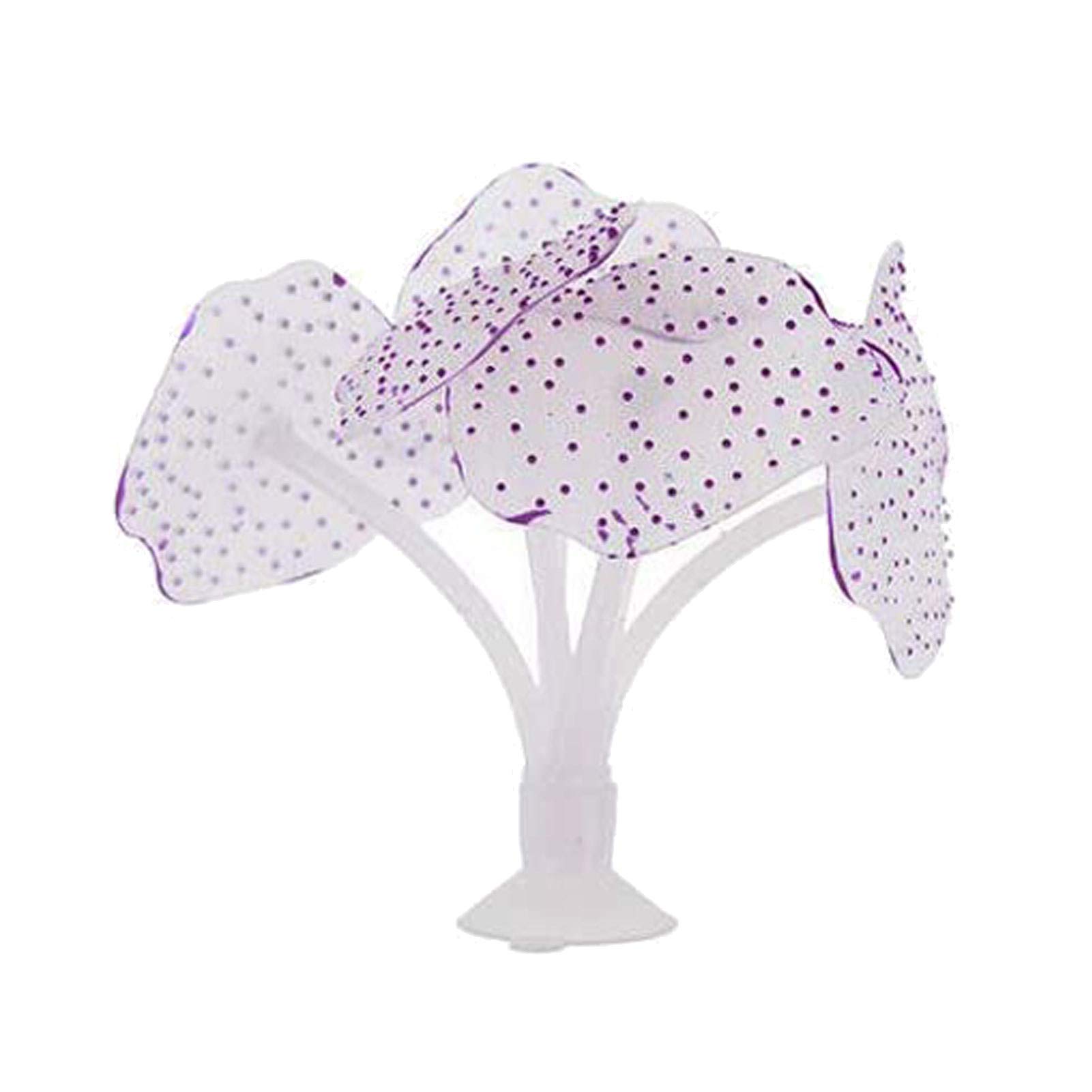 Glow in The Dark Jellyfish Aquarium Decor - Realistic Silicone Artificial Fish Tank Ornament for Home & Office Aquariums | Perfect for Relaxing Underwater Scenes & Nighttime Viewing