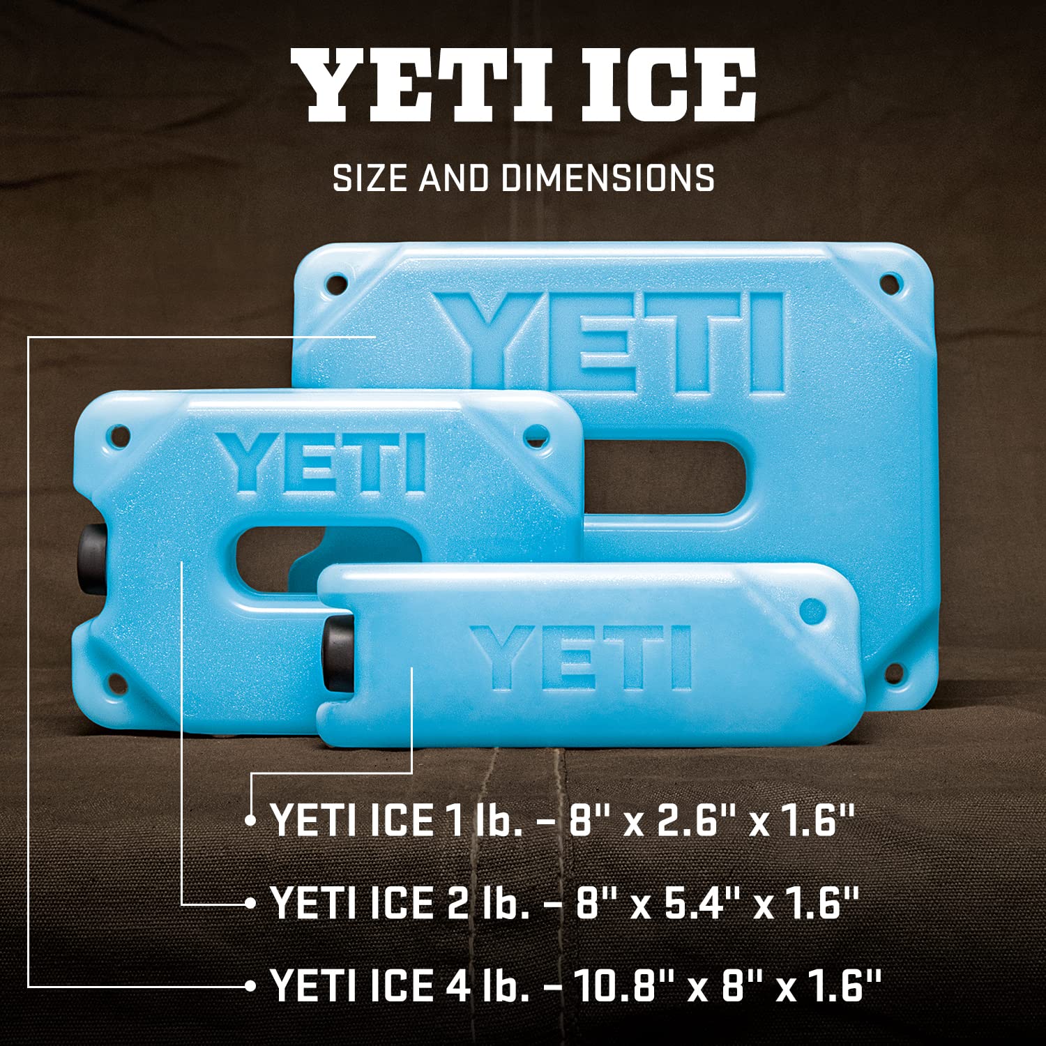 YETI ICE Reusable Cooler Ice Pack for Hard & Soft Coolers - Camping & Picnics