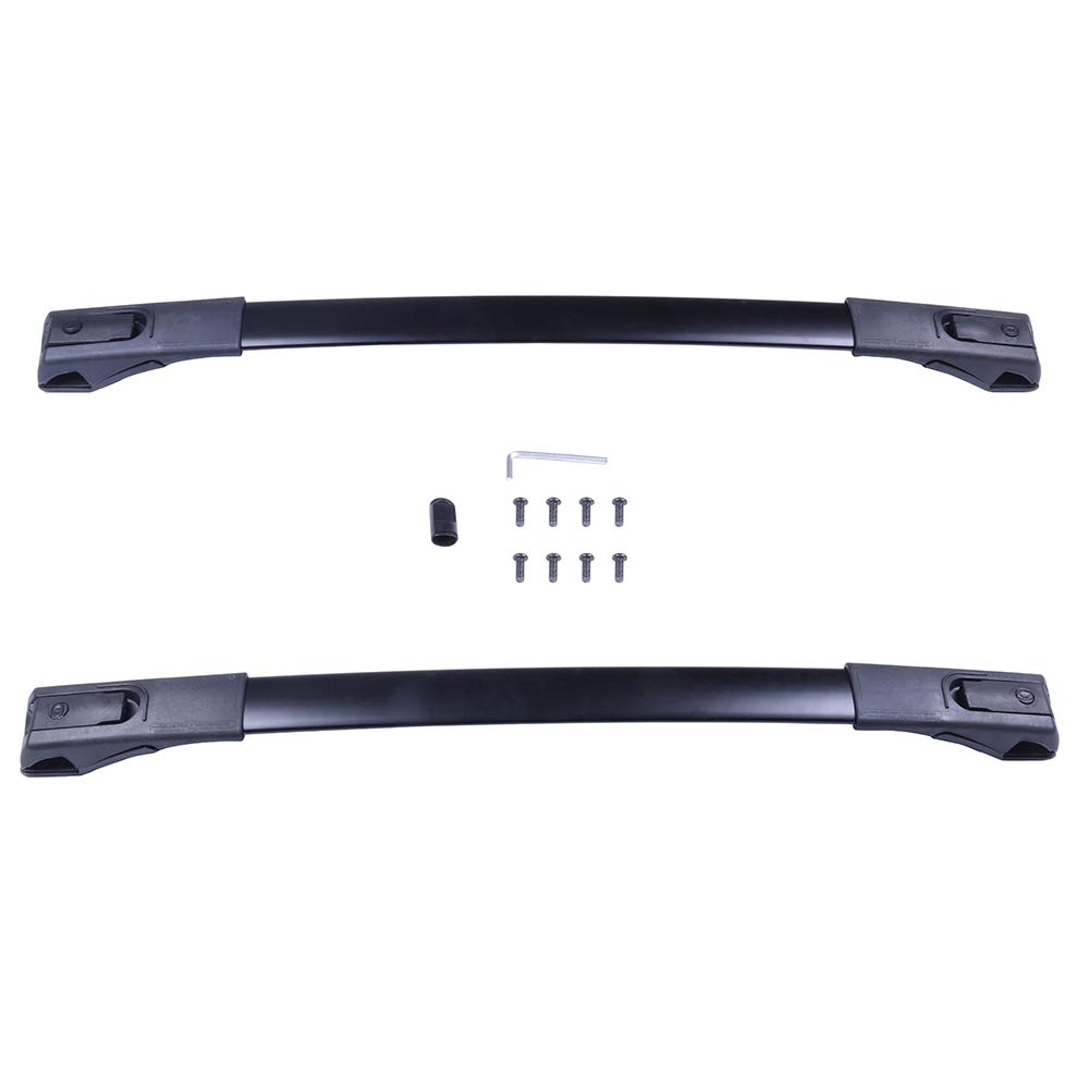 ALEGE Aluminum Roof Racks Cross Bars for Toyota RAV4 2013-2018 - Heavy Duty Black Roof Top Cargo Carrier Rails - Perfect for Camping, Road Trips & Outdoor Adventures