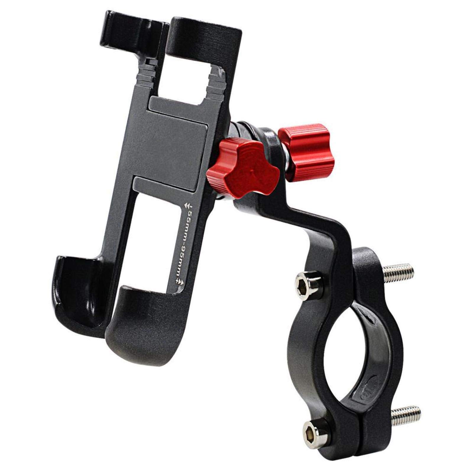 360° Rotating Aluminum Alloy Bike Phone Mount - Universal Motorcycle & Bicycle Handlebar Phone Holder for iPhone Samsung - Perfect for Cycling, Commuting & Outdoor Adventures