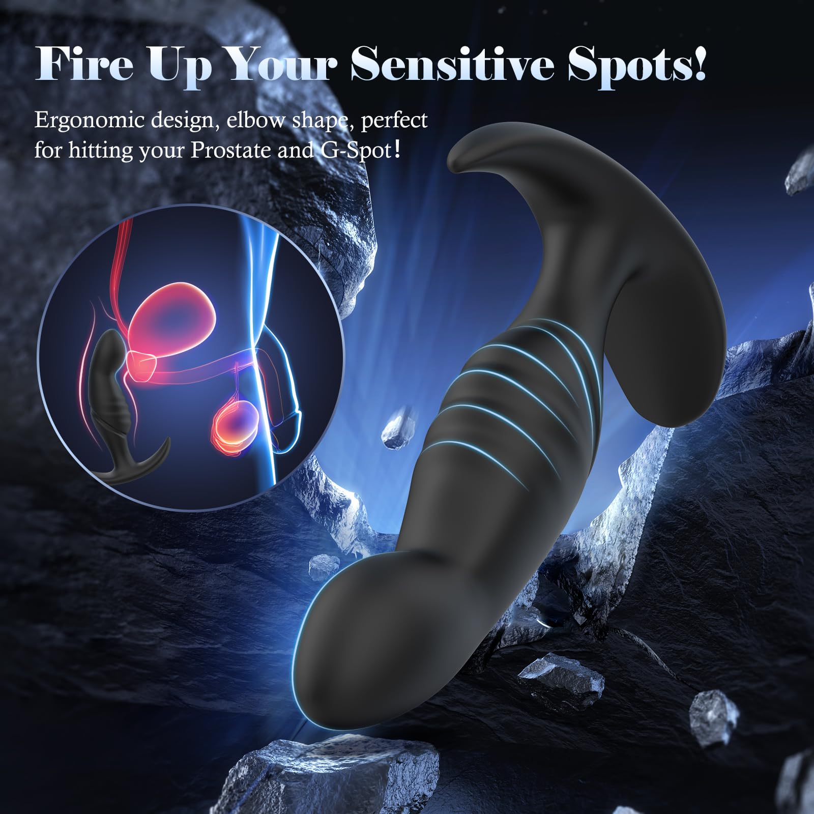 4PCS Silicone Anal Plug Set for Beginners & Advanced Users - Prostate Massager with Flared Base for Men, Women & Couples | Anal Training Kit for Enhanced Pleasure & Intimacy | Perfect for Solo Play, Couples Exploration & BDSM Scenes