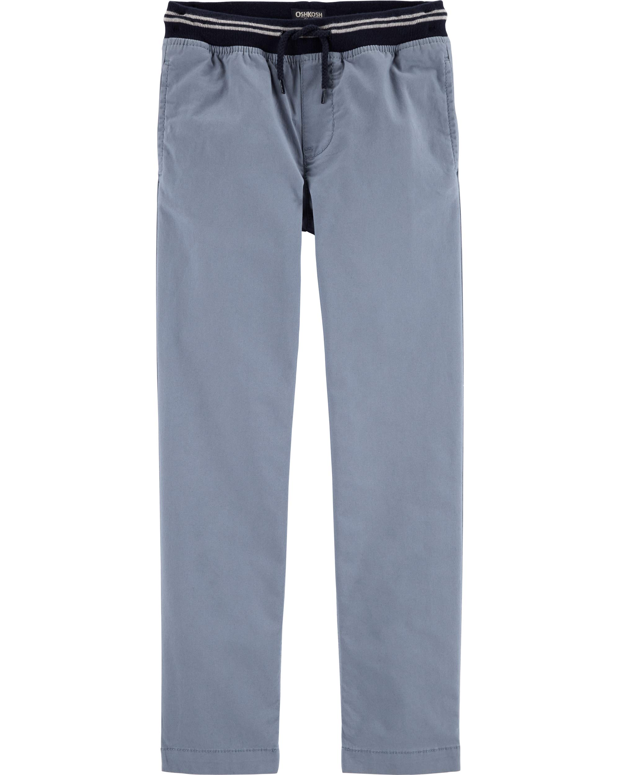 OSHKOSH Boys' Twill Joggers - Comfortable Pull-on Pants for Play & School
