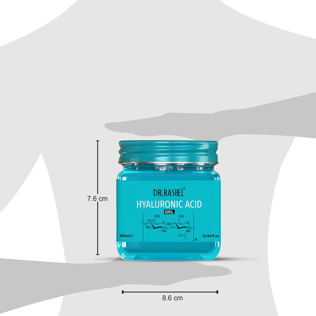 DR.RASHEL Non-Sticky Hyaluronic Acid Gel - Revitalizing & Hydrating Face Moisturizer for Youthful Skin, Improves Elasticity & Nourishes All Skin Types, 12.8 fl oz (380ml) - Perfect for Daily Skincare Routine & Anti-Aging Treatment