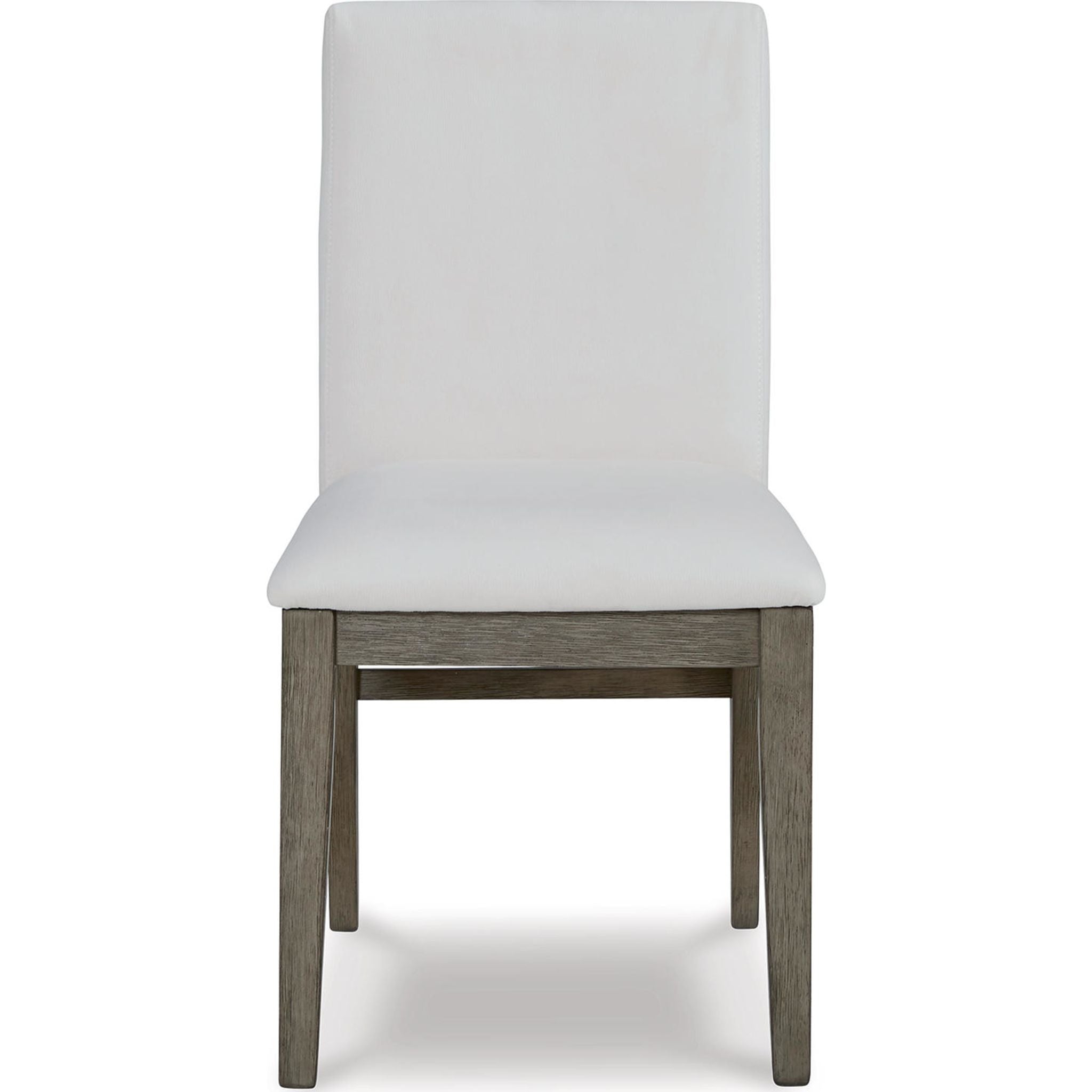 Anibecca Side Chair - Modern Gray/Off White Dining Chair (D970 01) for Kitchen, Dining Room & Office Workspace