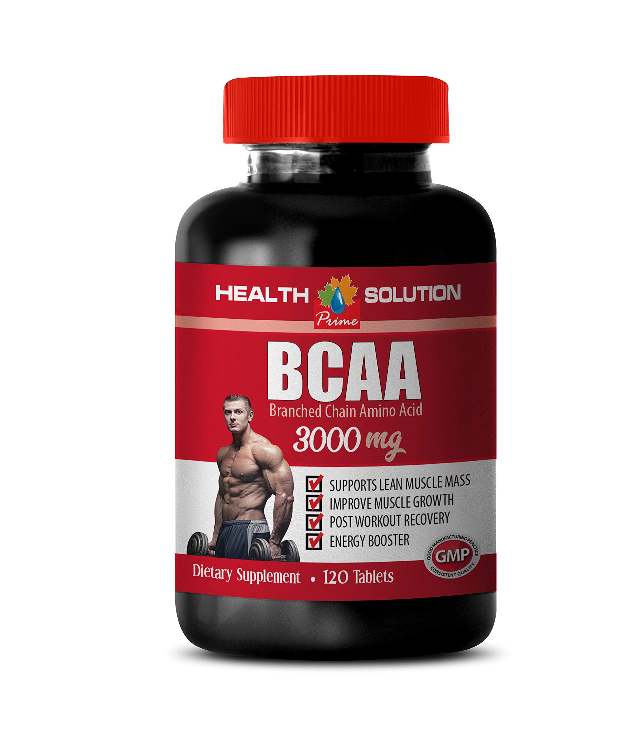 Best BCAA 3000mg Muscle Growth Supplement - 120 Tablets Amino Acid Pills for Bodybuilding, Workout Recovery & Fitness - Ideal for Pre/Post Workout & Athletic Performance
