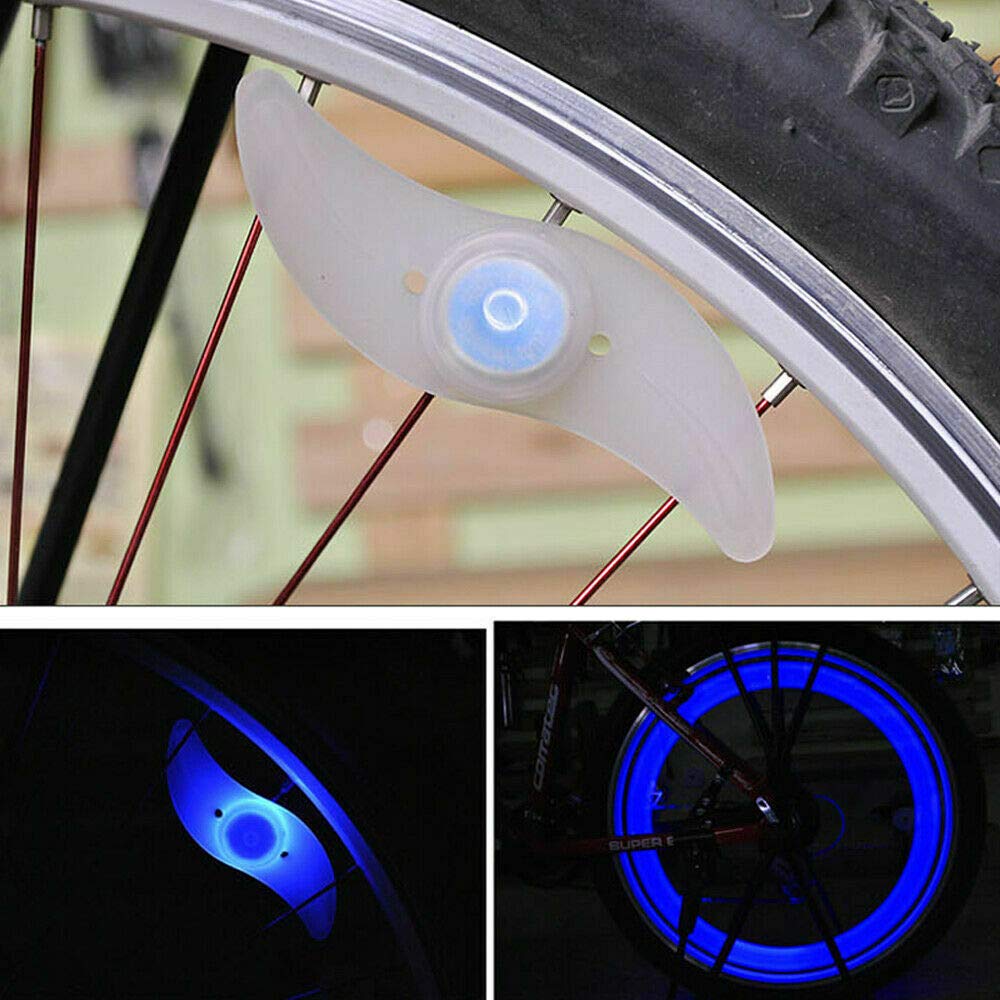 Bright LED Flash Light for MTB Bike Wheels - Spoke Tire Lights for Night Cycling Safety - Waterproof Bicycle Wheel Lights for Road & Mountain Biking - Perfect for Night Rides, Commuting & Outdoor Adventures