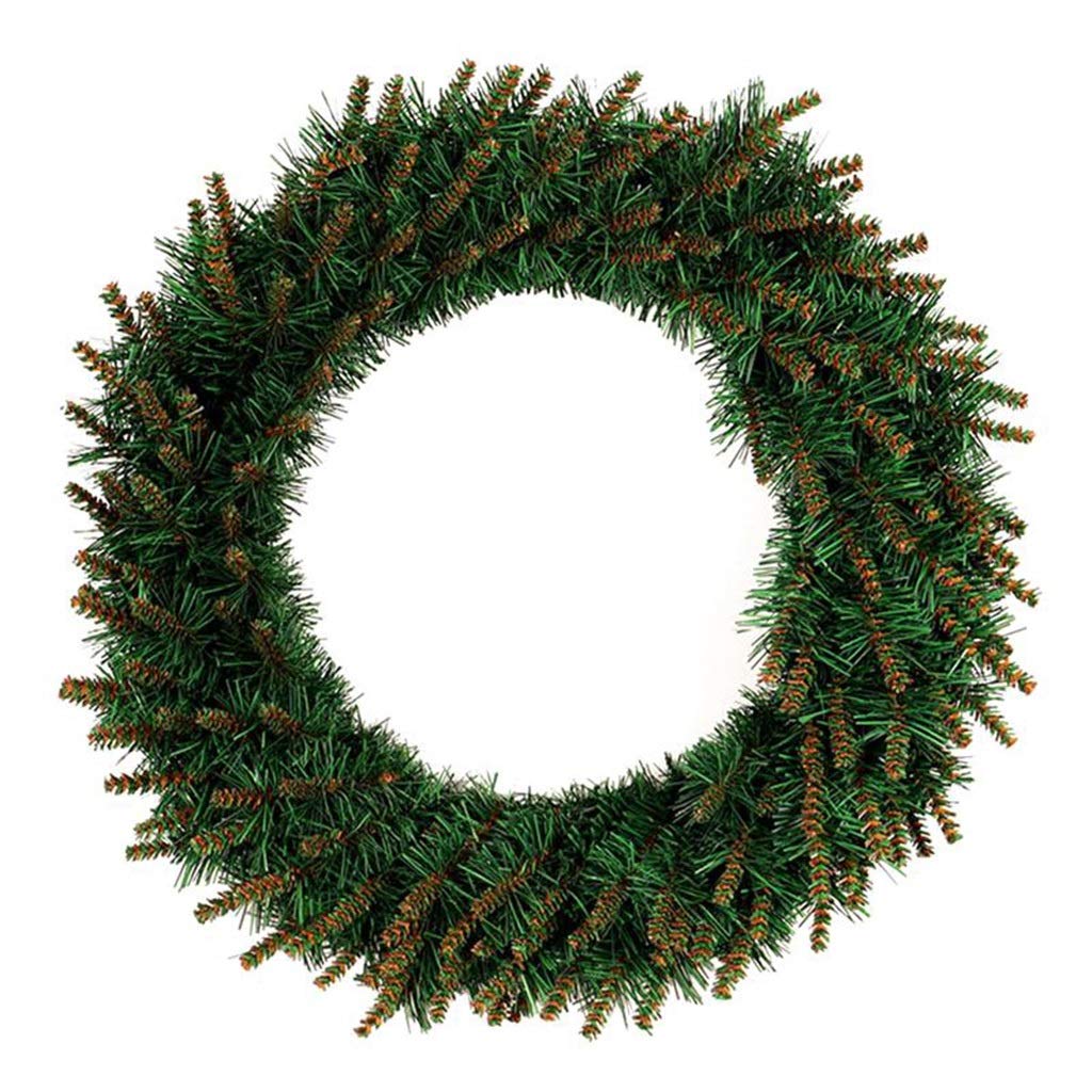 40cm LED Glowing Christmas Wreath - Battery Operated Shiny Holiday Door Decor for Xmas Party, Shopping Mall, Store Window & Front Door Decoration (Green) | Perfect for Indoor/Outdoor Holiday Decorating & Festive Home Ambiance