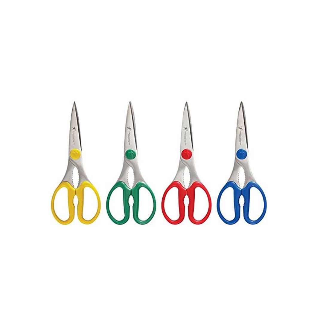 ZWILLING Elements 8-Inch Kitchen Scissors - Multi-Purpose Stainless Steel Shears for Cooking, Crafting & More | Assorted Colors (Model 41356-004) | Perfect for Cutting Herbs, Poultry, Packaging & DIY Projects