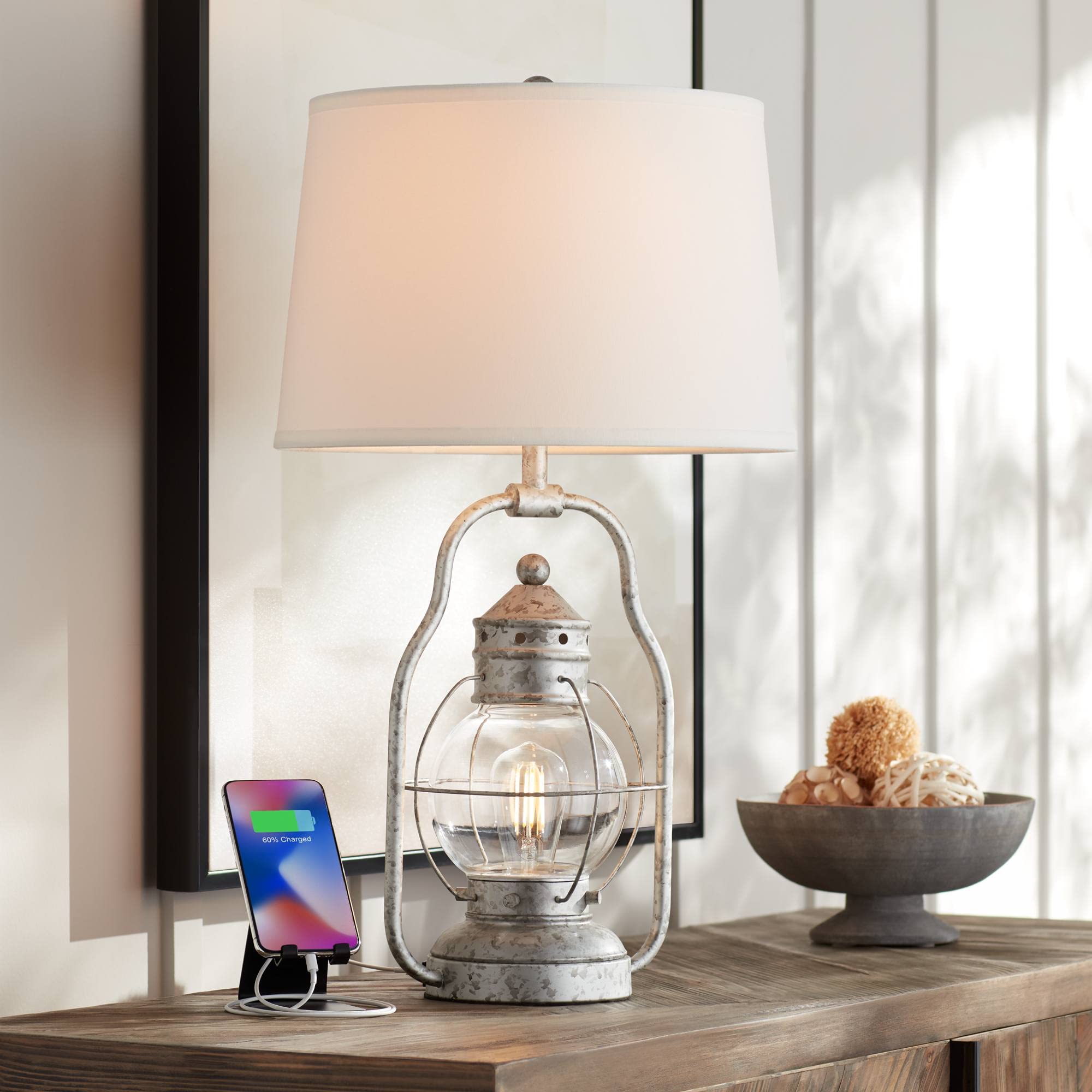 Franklin Iron Works Bodie Rustic Industrial Table Lamp - 26