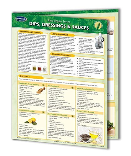 Raw Food & Living Food Vegan Guides - 12 Chart Bundle | Vegan Quick Reference Charts by Permacharts | Perfect for Vegan Meal Planning & Plant-Based Diet Education