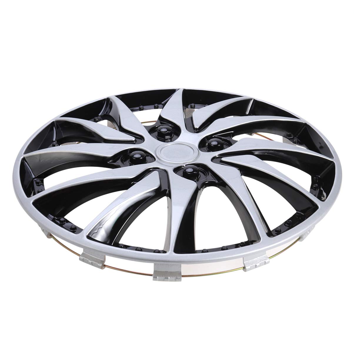Wakauto 14 Inch Black Hubcaps - 2pcs Wheel Covers for Car DIY Upgrade | Durable Auto Accessories