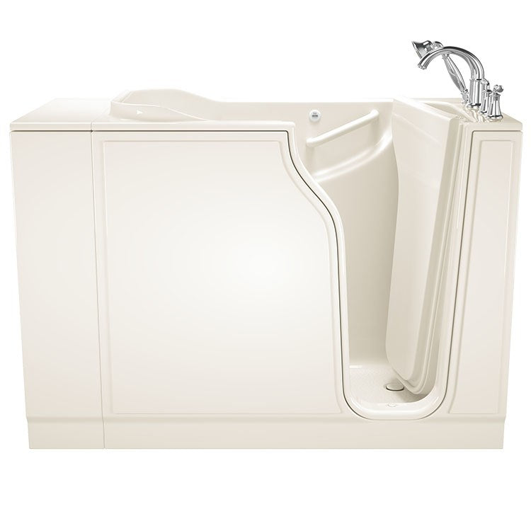 30W x 52L Gelcoat Walk-In Soaking Bathtub with Right Hand Drain & Faucet - 3052 Series - Perfect for Spa-Like Relaxation in Small Bathrooms