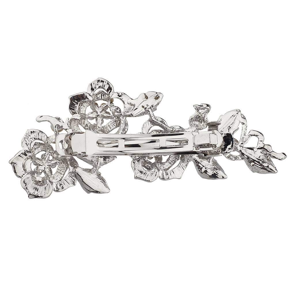 Crystal Rose Hair Clip for Bridal Wedding & Party Accessories