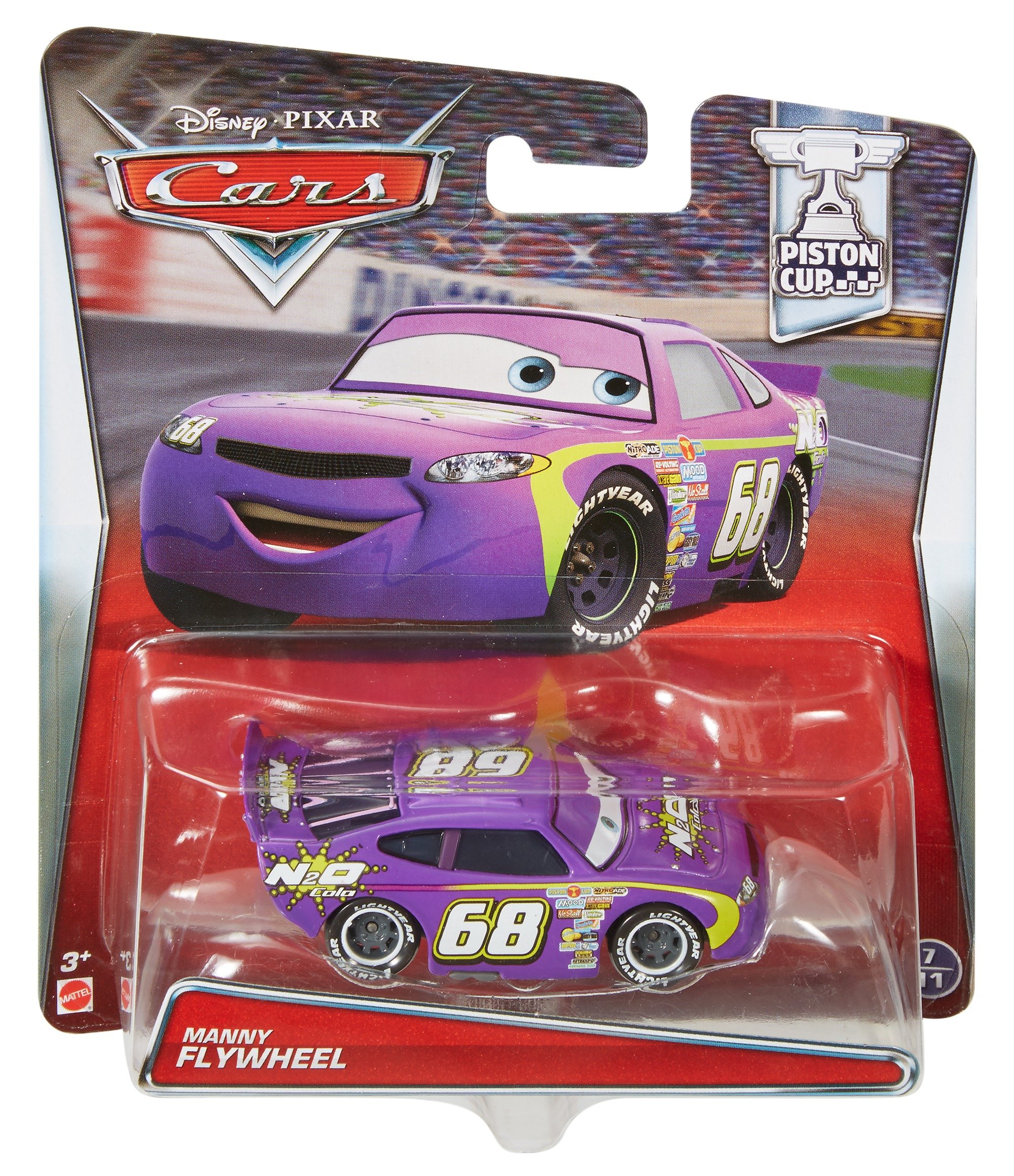 Disney Cars Manny Flywheel Die-Cast Toy Vehicle - Lightning McQueen Racing Collection for Kids & Collectors - Perfect for Playtime, Gift Giving & Display
