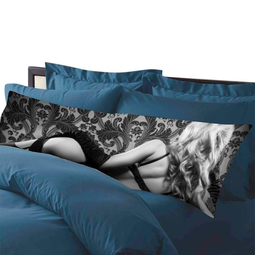 Sexy Women's Full Body Pillowcase - Soft & Comfortable Long Body Pillow Cover for Sleeping, Cuddling, and Home Decor - Perfect for Adults, Couples, and Anime Fans