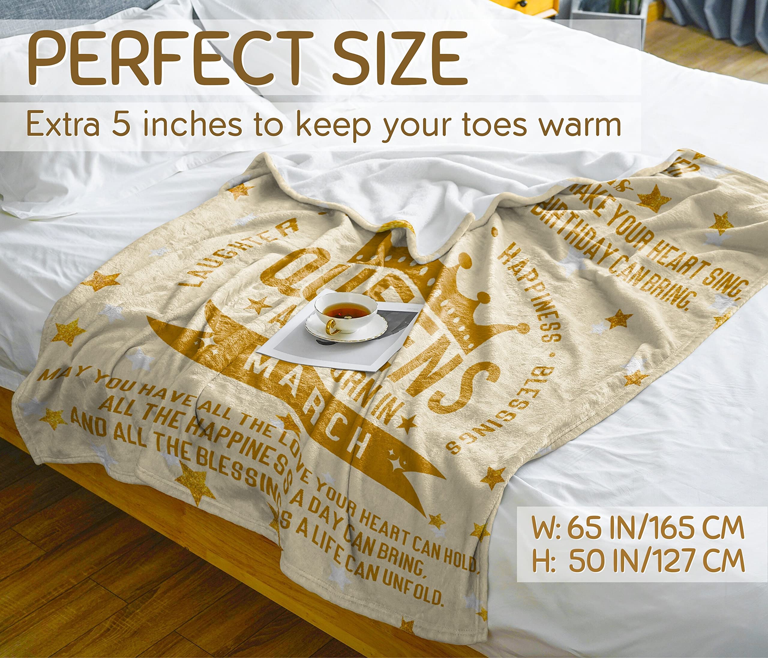 Premium Flannel Plush Blanket for Women - Soft & Cozy 50