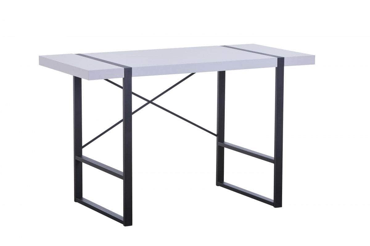 Modern Alexis Desk with Sturdy Metal Frame - 2 Color Options for Home Office & Study Room