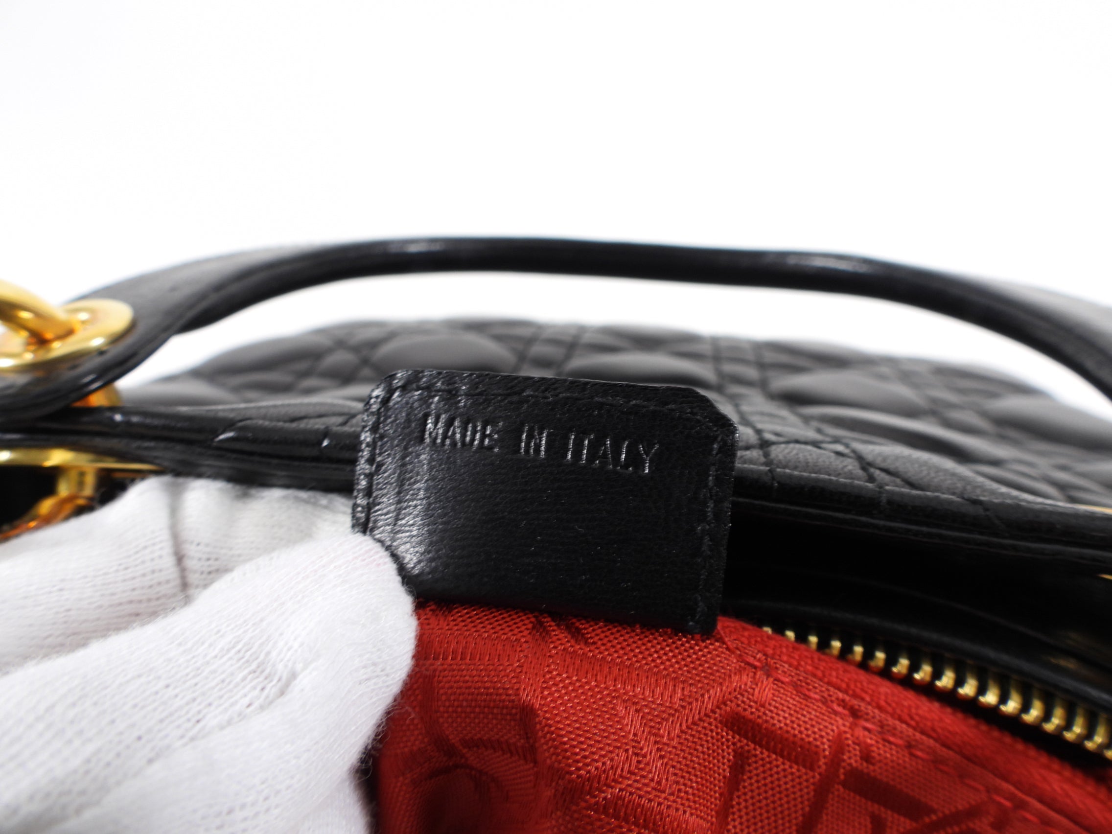 Dior Lady Dior Black Lambskin Cannage Handbag | Luxury Designer Shoulder Bag for Women | Perfect for Parties, Weddings & Evening Events