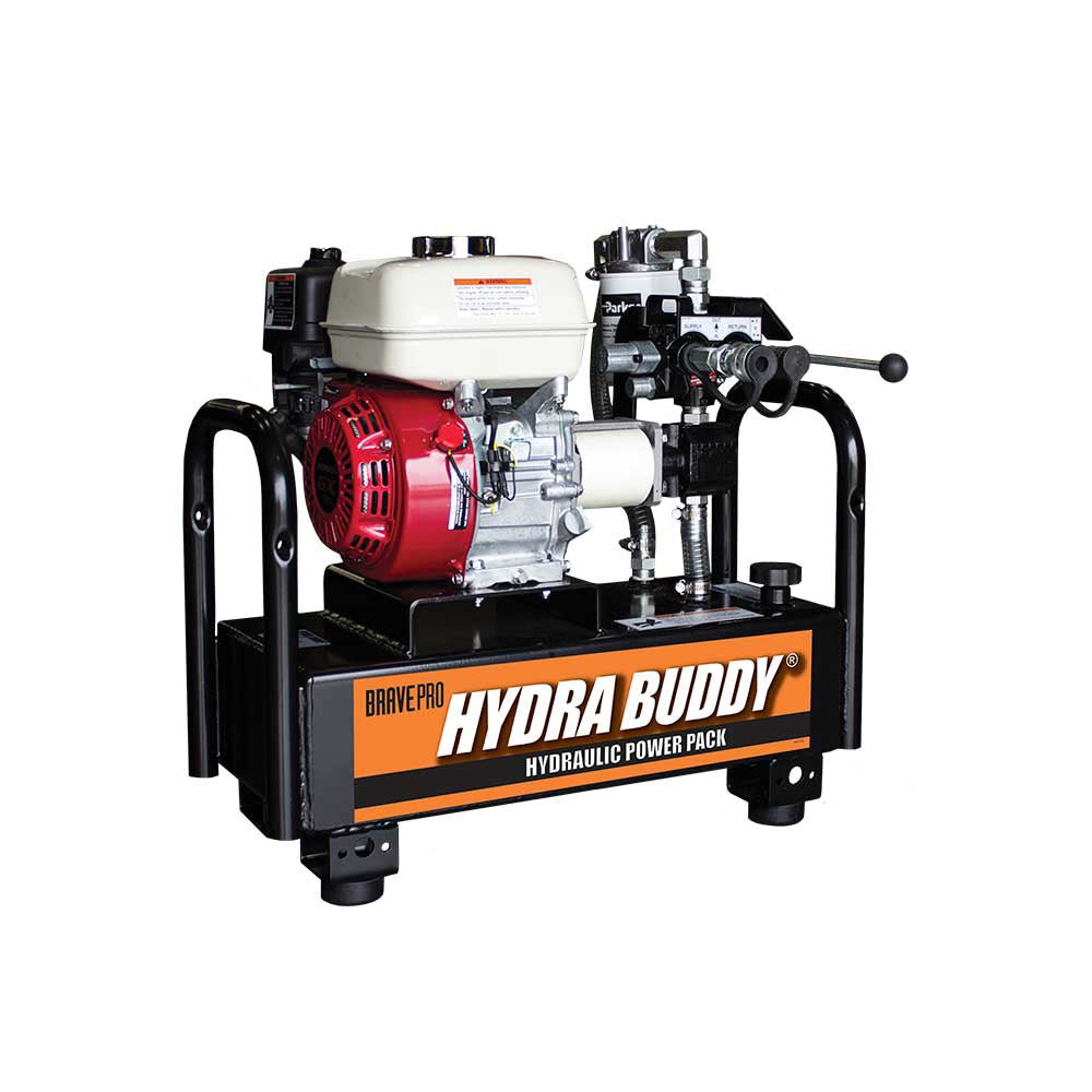 Brave Hydraulic Power Pack - 900 PSI 7 GPM High Performance Pump with Recoil Start & Honda GC160 Engine - Ideal for Log Splitters, Construction Equipment, and Hydraulic Tools