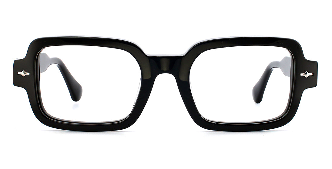 Stylish Thick Rimmed Rectangle Eyeglass Frames WD1308P - Trendy Unisex Glasses for Reading, Driving & Everyday Wear