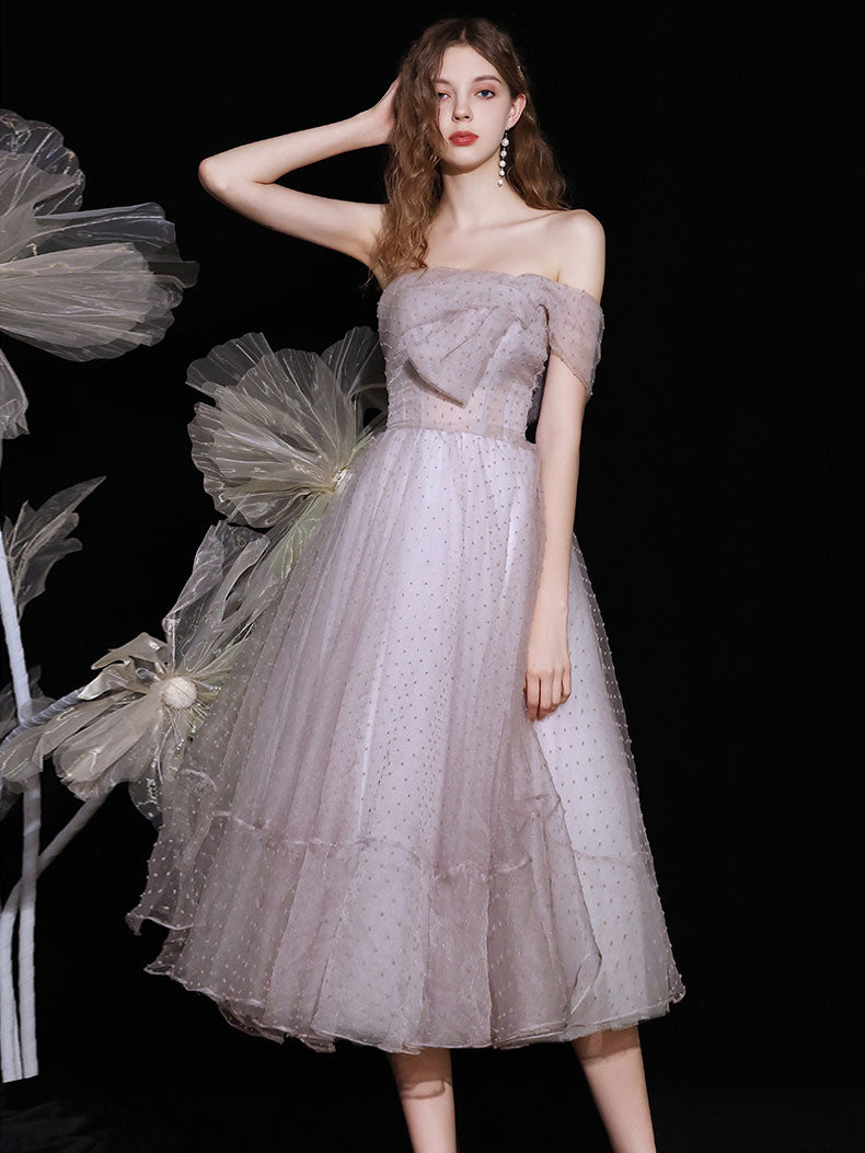 Light Pink Purple Tulle Short Prom Dress | Elegant Homecoming Dresses for Teens | Perfect for Parties, Dances & Special Occasions