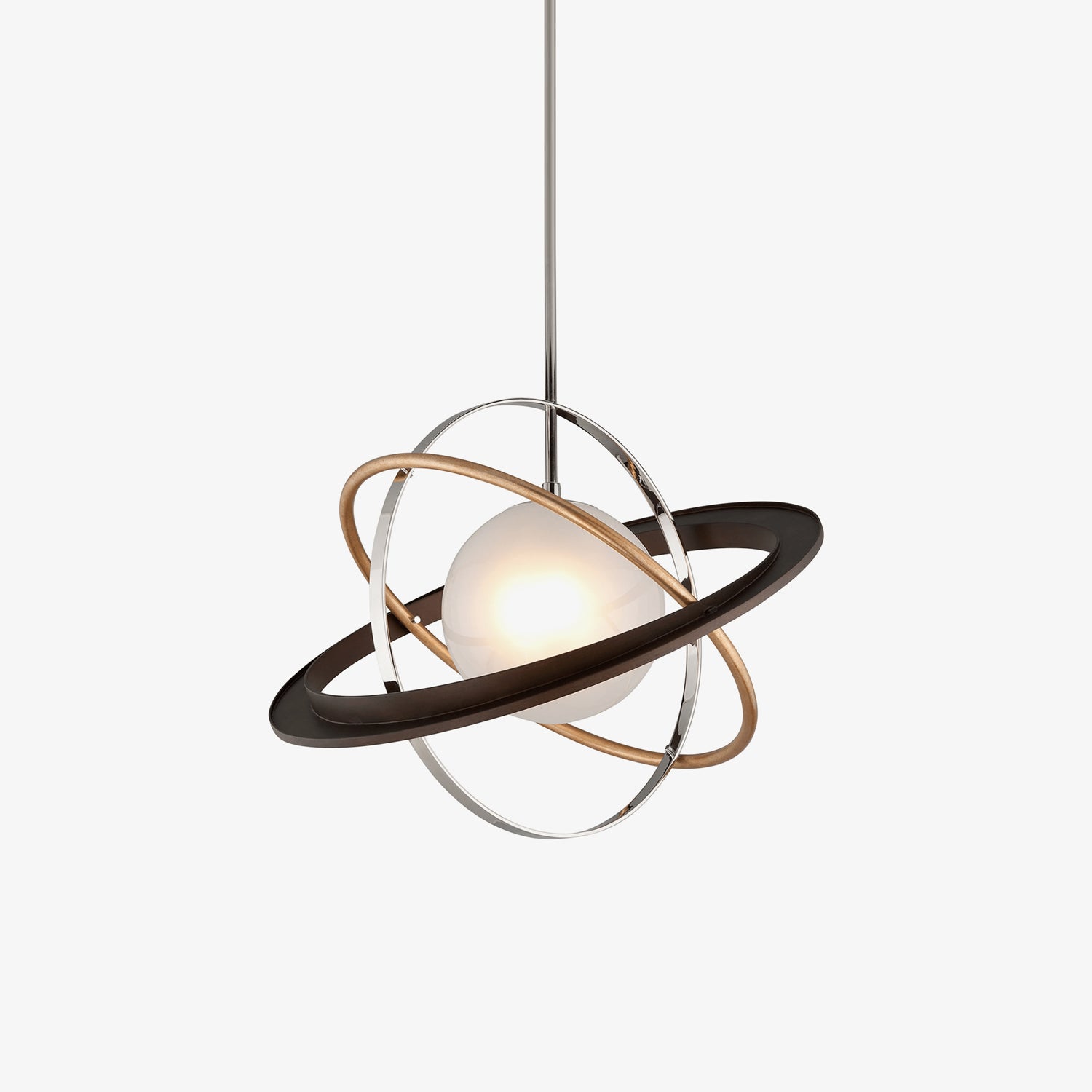 Apogee Modern Pendant Light - Sleek Hanging Lamp for Kitchen Island, Dining Room & Bedroom Decor - Energy Efficient LED Lighting Fixture