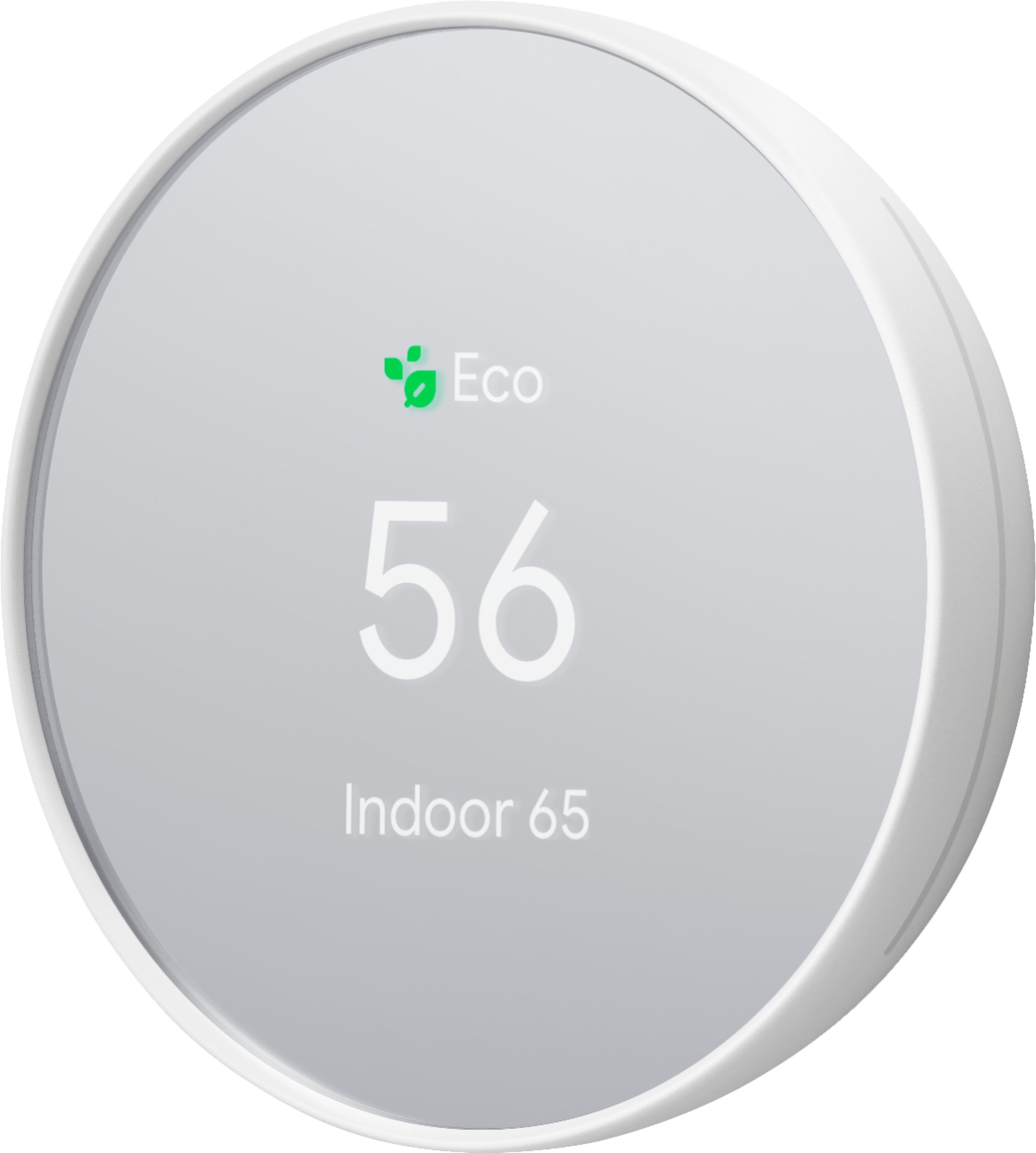 Google Nest Smart Programmable WiFi Thermostat GA01334-US - Snow White | Energy Saving Smart Home Device for Temperature Control in Living Room, Bedroom & Office