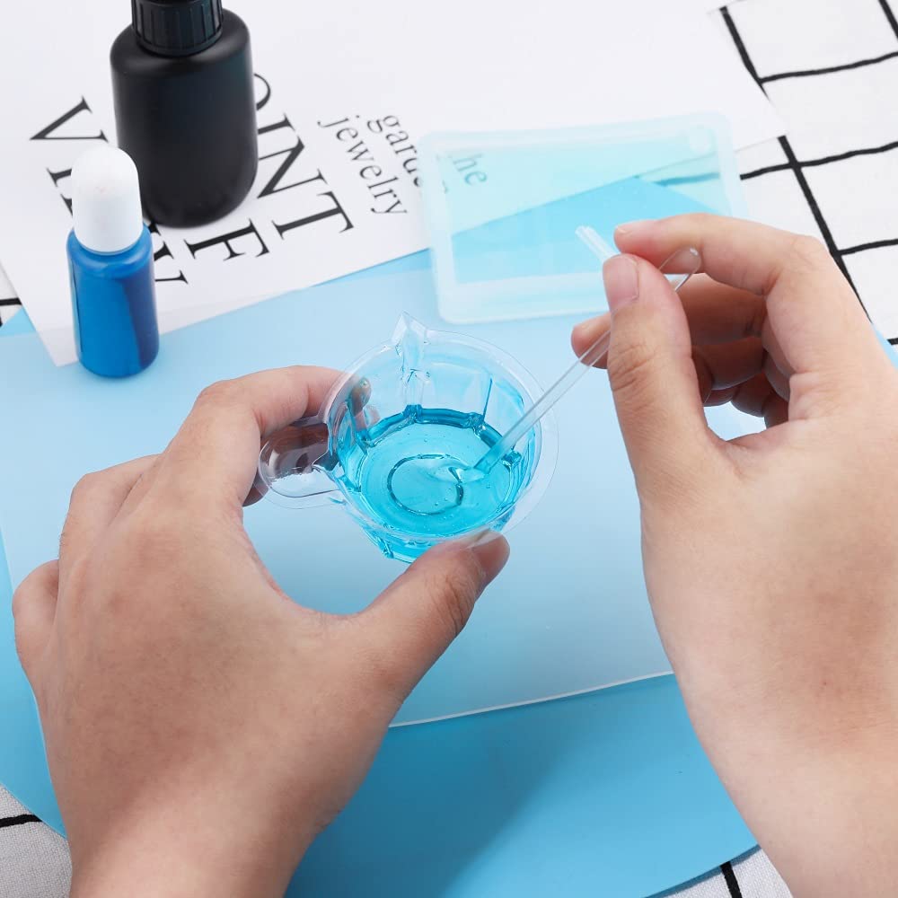 1pc High-Temperature Resistant Silicone Pad - Clear Resin Craft Mat for Jewelry Making, Non-Stick Sticky Plate - Perfect for DIY Resin Art, Epoxy Projects, and Crafting Accessories