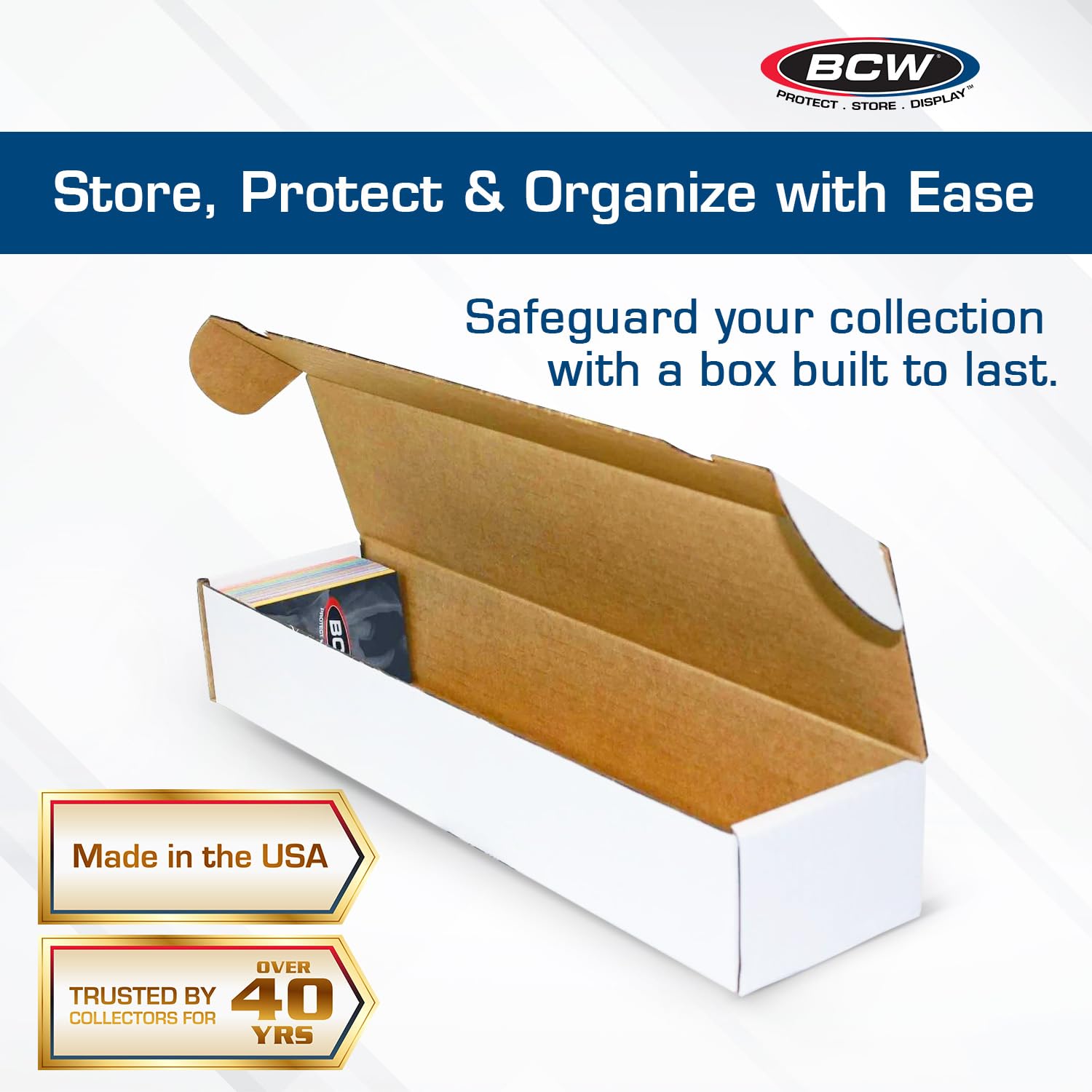 BCW 930 Count Trading Card Storage Box - 5 Pack | Durable Cardboard Organizer for Baseball, Basketball, Football, MTG, and Pokemon Cards | Perfect for Card Game Storage, Protection, and Organization | Easy Assembly | Ideal for Collectors, Tournaments, and Home Display