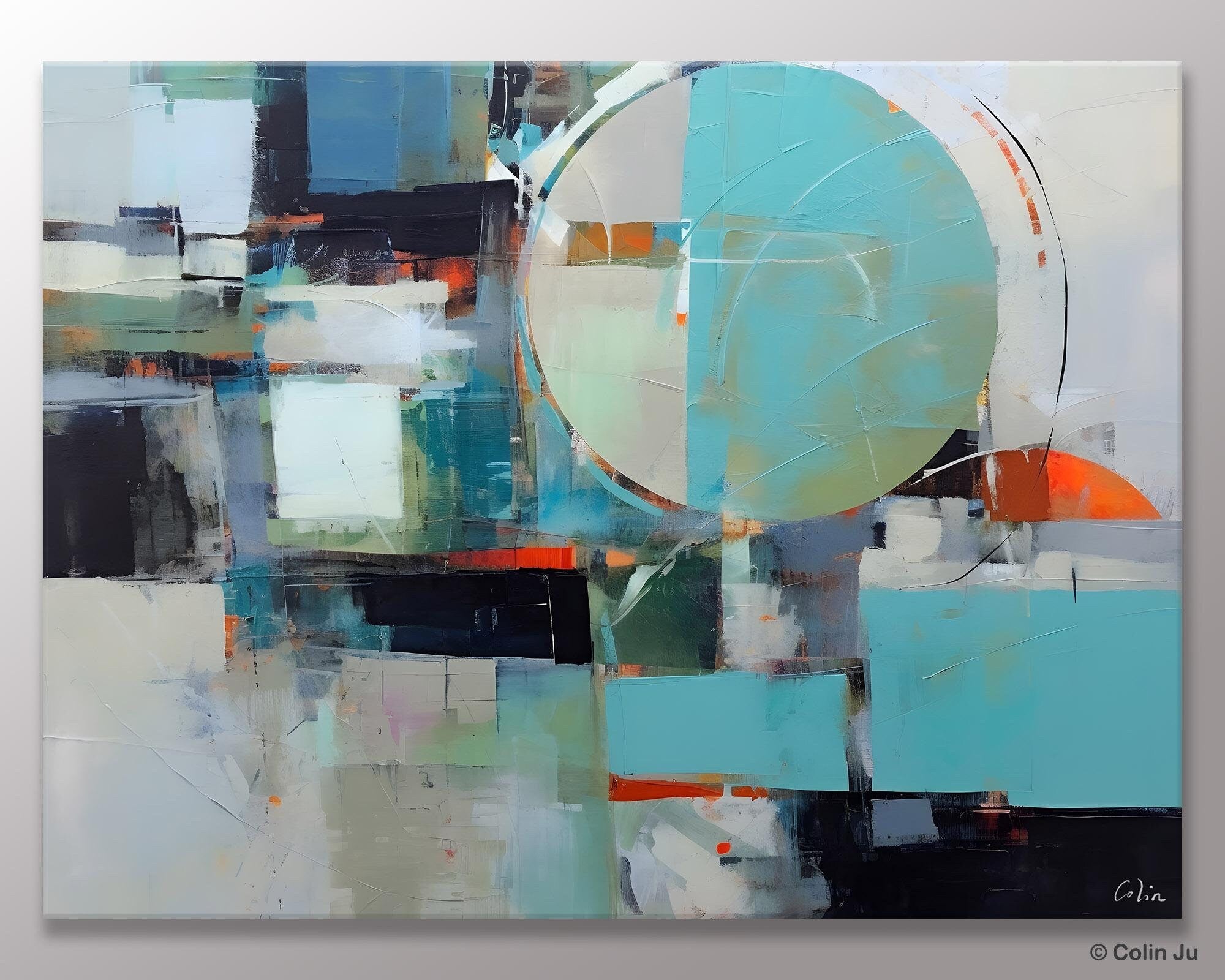 Extra Large Modern Canvas Paintings - Hand Painted Wall Art for Bedroom Decor | Original Acrylic Artwork on Canvas - Perfect for Living Room, Office & Home Interior Design