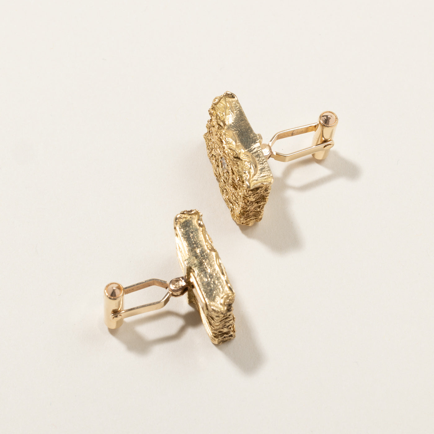 Elegant Textured Diamond Cufflinks for Men - 0.44 Carat Total Weight (ctw) - Perfect for Weddings, Formal Events & Business Attire