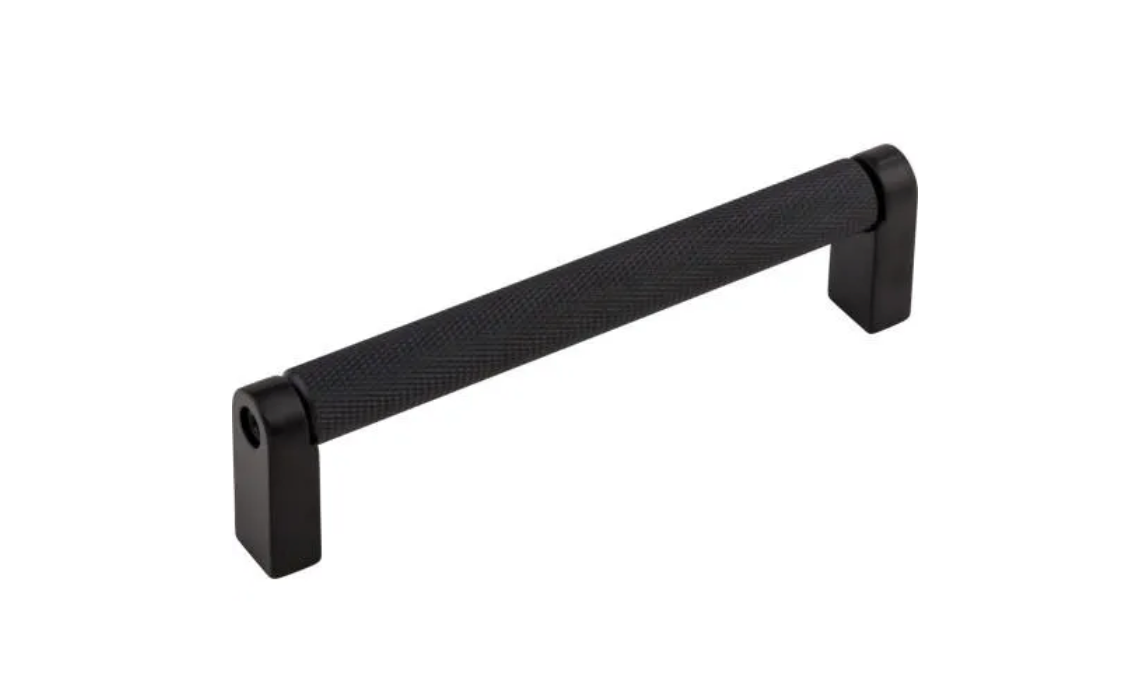 Matte Black Knurled Tessa Cabinet Knobs and Drawer Pulls - Premium Kitchen & Bathroom Hardware for Modern Home Decor