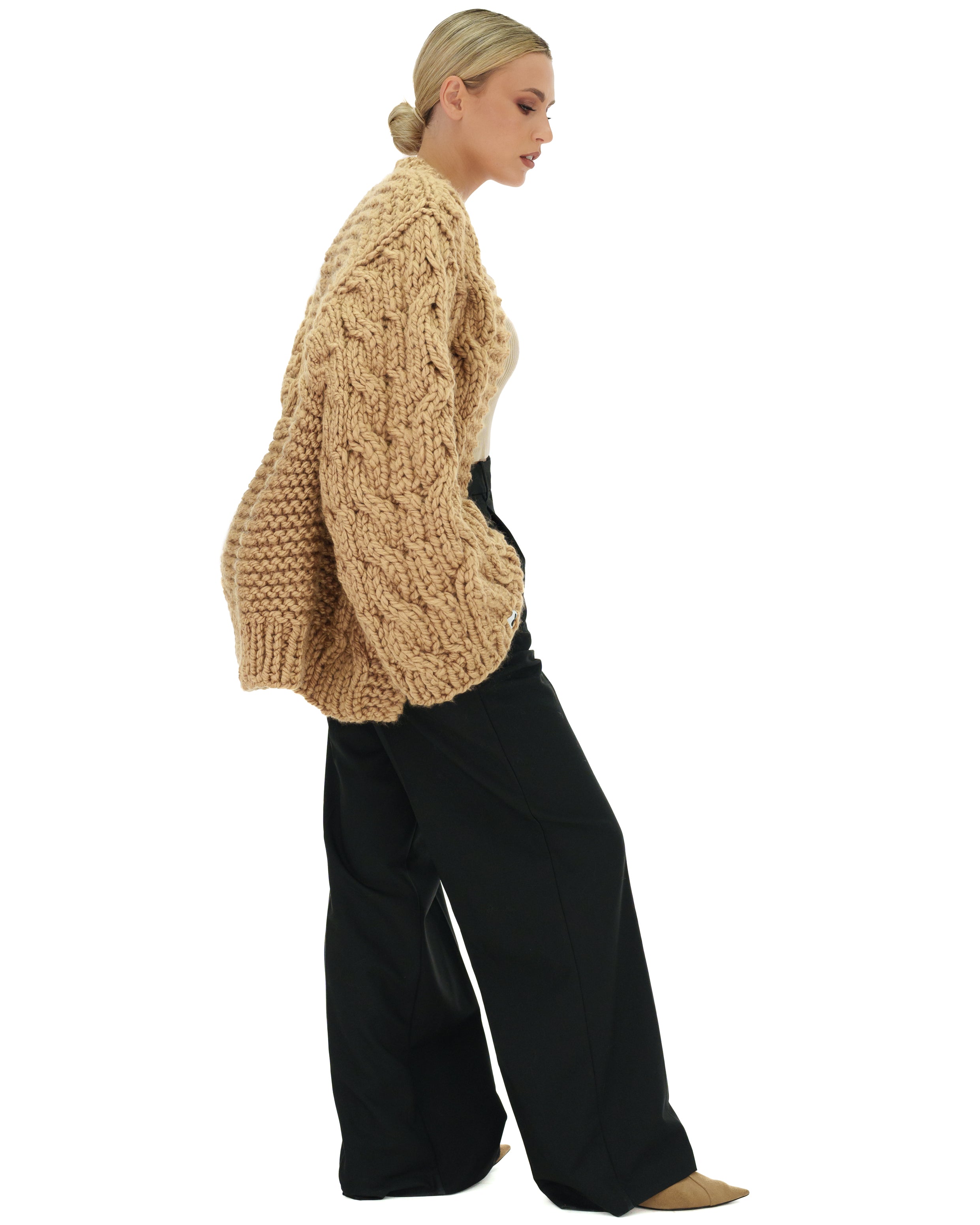 Cozy Cable Knit Cardigan Sweater for Women - Soft Chunky Knit Open Front Long Sleeve Wrap - Perfect for Fall, Winter & Layering Outfits